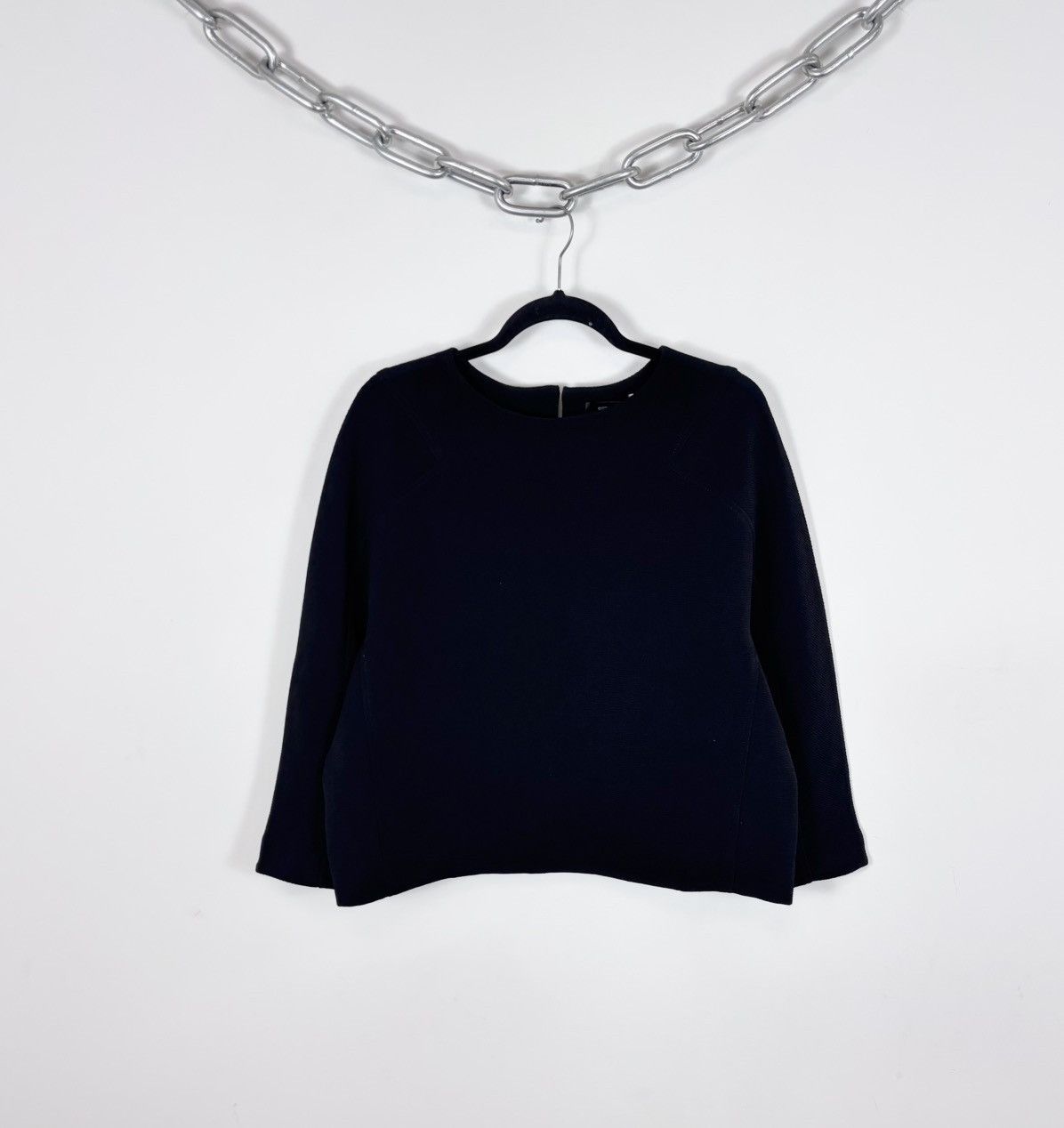 Cop Copine Cop Copine Ete NWT Women’s Black Blouse Pullover Sweatshirt Size M / US 6-8 / IT 42-44 - 1 Thumbnail