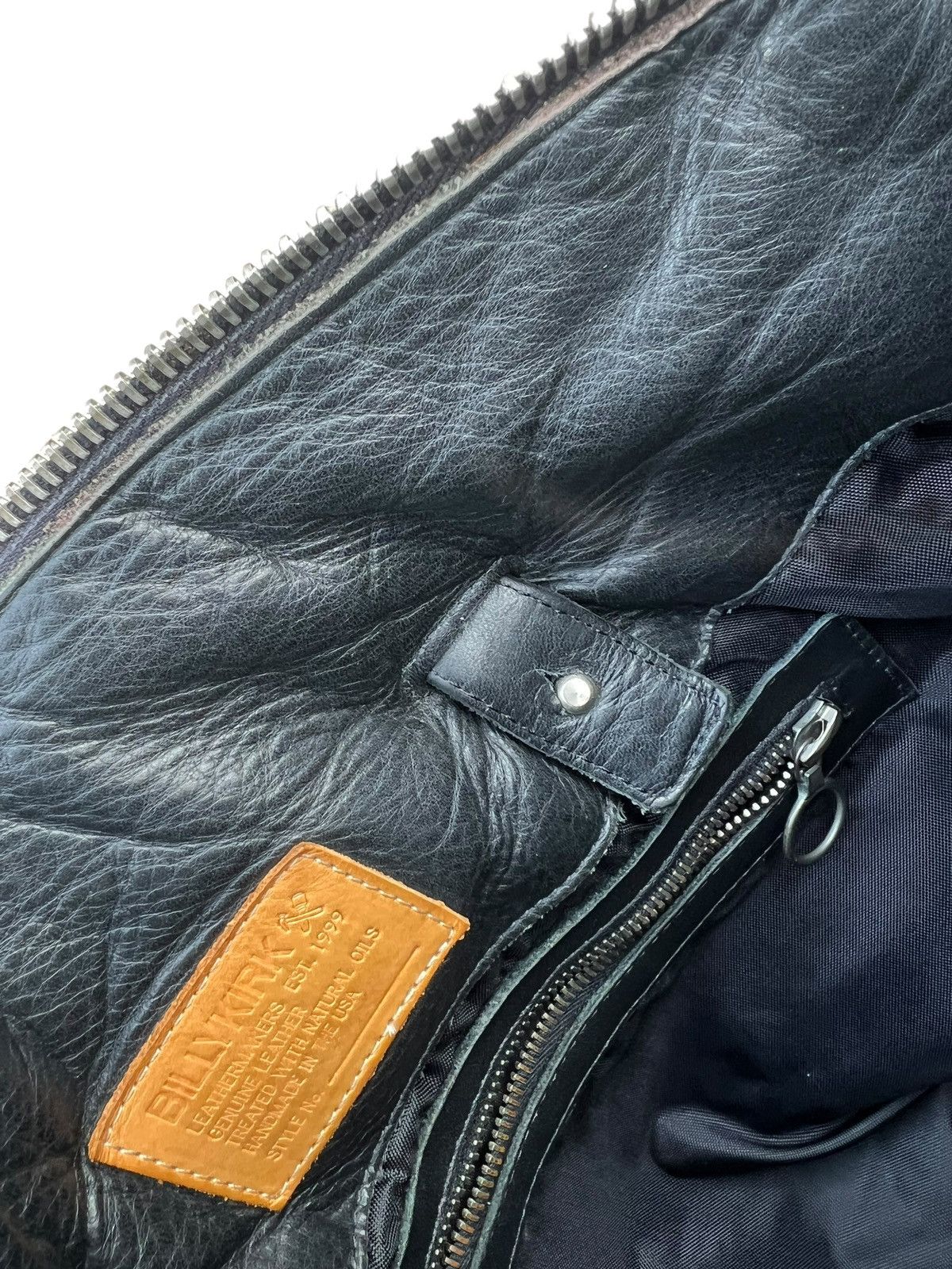 Billykirk Vintage Billykirk Handmade Distress Waxed Canvas Leather Bag Size ONE SIZE - 16 Thumbnail