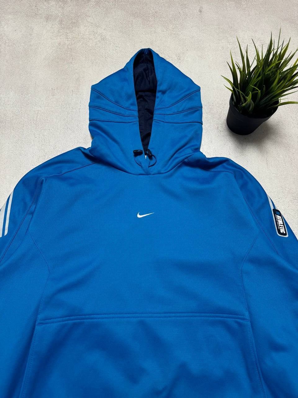 Nike × Vintage Vintage Nike Hoodie Centre Logo Baggy Atchletic Y2K 90s Size US M / EU 48-50 / 2 - 4 Thumbnail