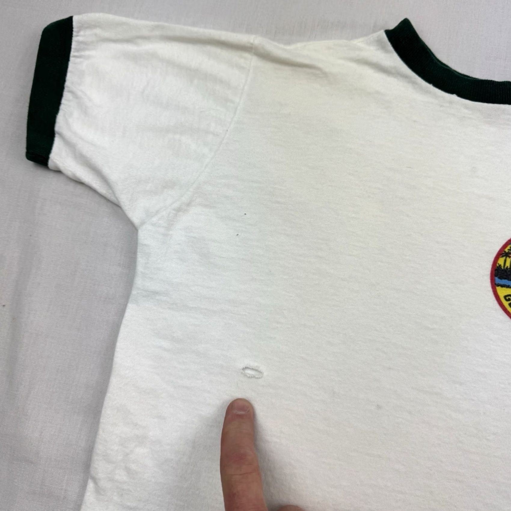 Vintage Vintage Boy Scouts Ringer Shirt Adult Small 1970 Staff Summer Camp 70s USA - Size White Cotton - Size US S / EU 44-46 / 1 - 5 Thumbnail