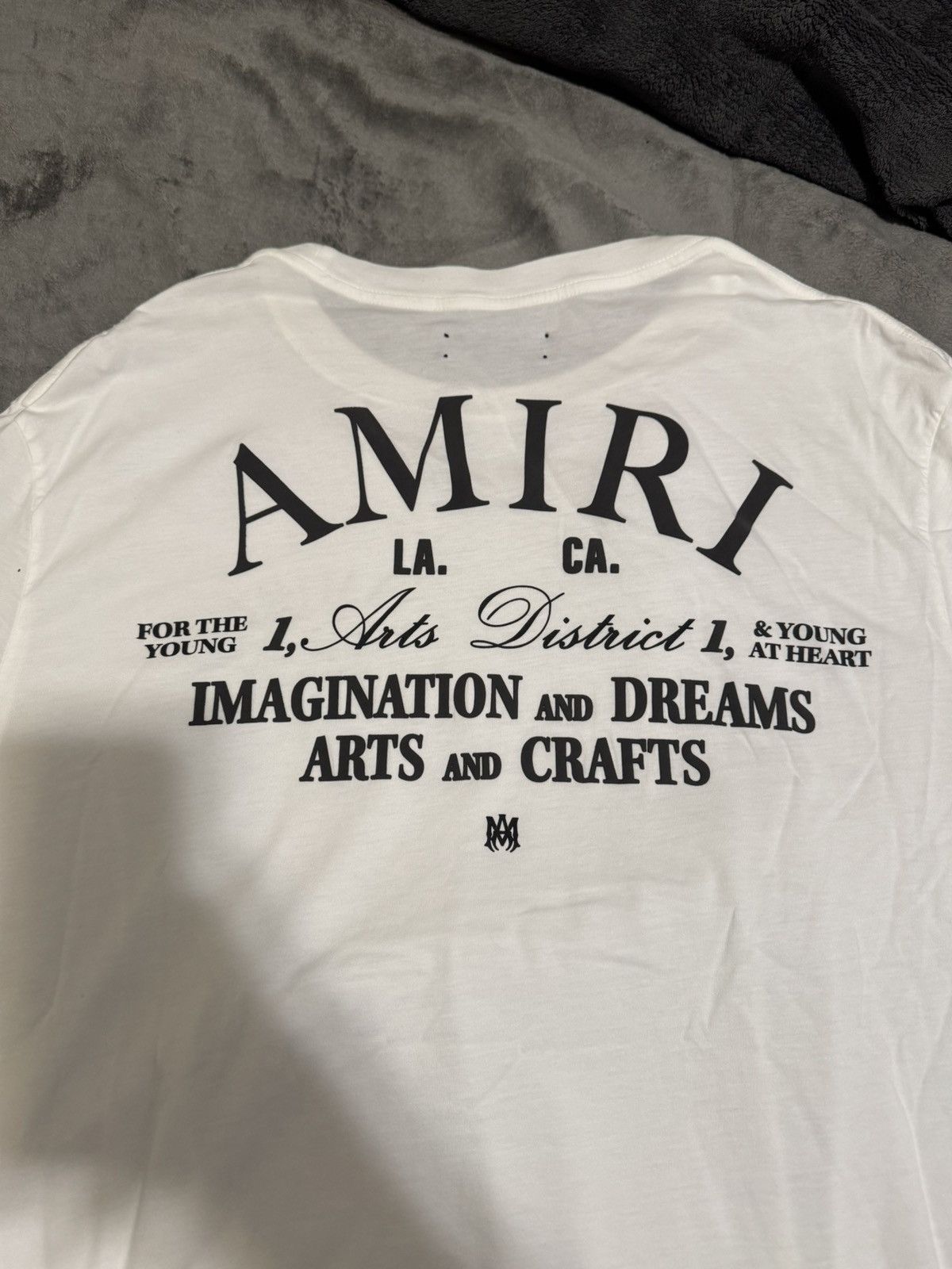 Amiri AMIRI ART DISTRICT PRINTED T-SHIRT IN WHITE Size US XXL / EU 58 / 5 - 5 Thumbnail