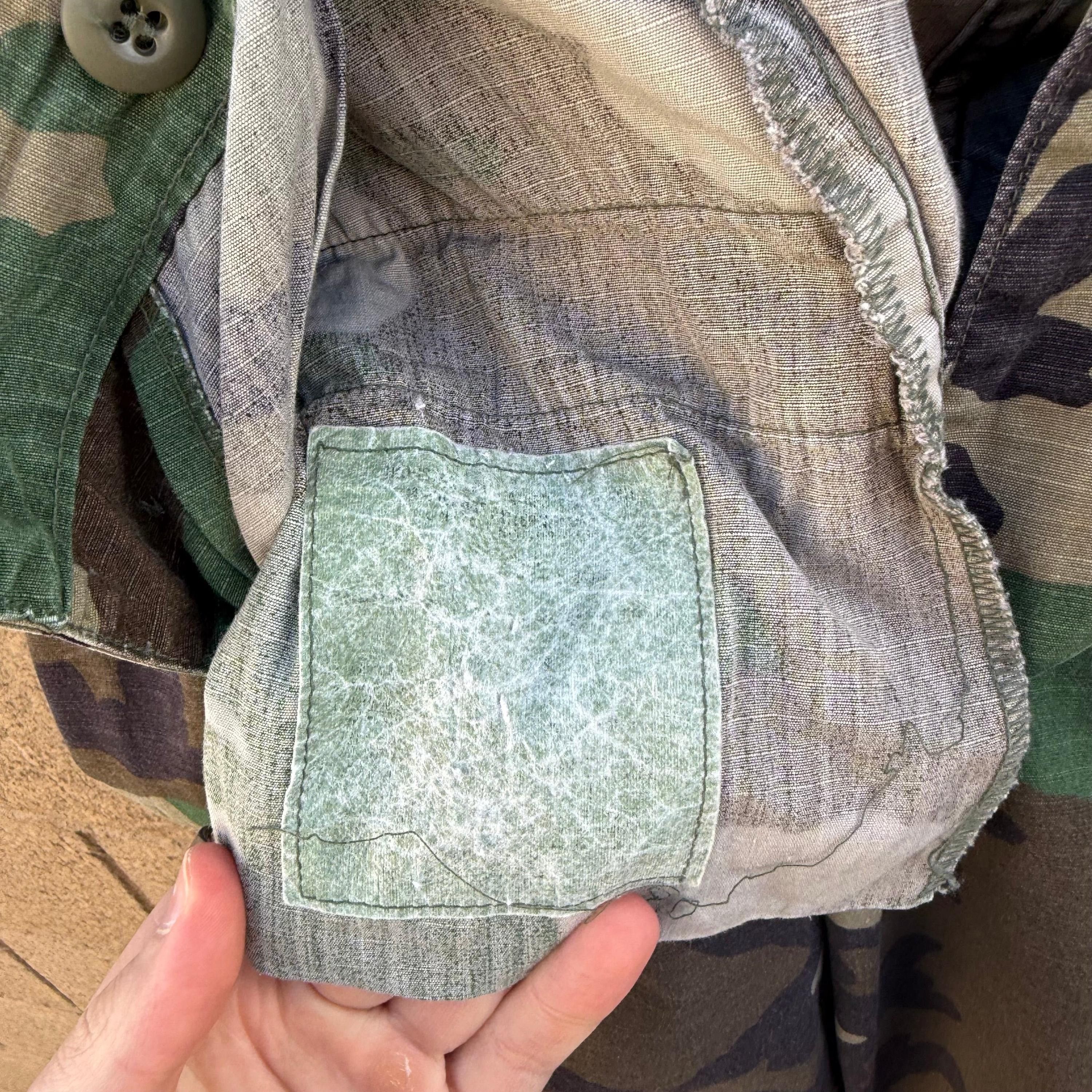 Vintage 80's US Military Woodland Ripstop Cargo Pants Size US 35 - 4 Thumbnail