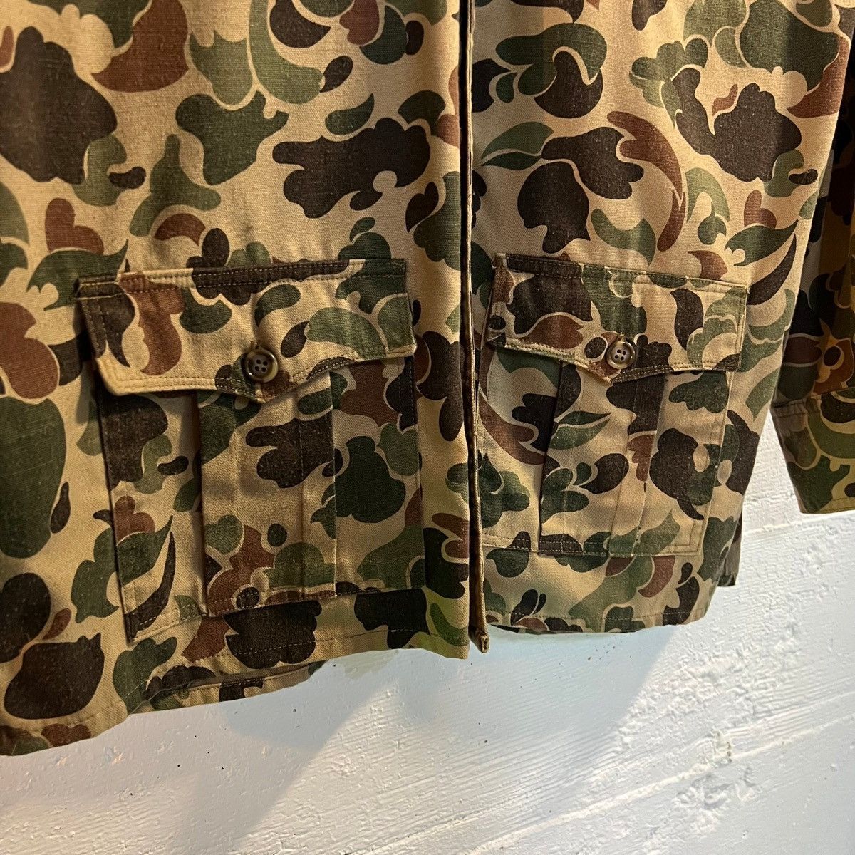 Vintage True Vintage 60's/70's Frogskin/Duck Camo Field Jacket Shirt Size US L / EU 52-54 / 3 - 4 Thumbnail