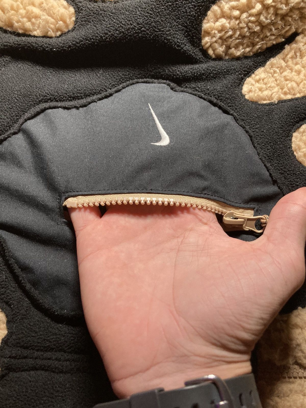 Nike × Vintage ⛩️Nike jacket sweatshirt custom sherpa fleece vintage y2k⛩️eye Size US L / EU 52-54 / 3 - 9 Thumbnail