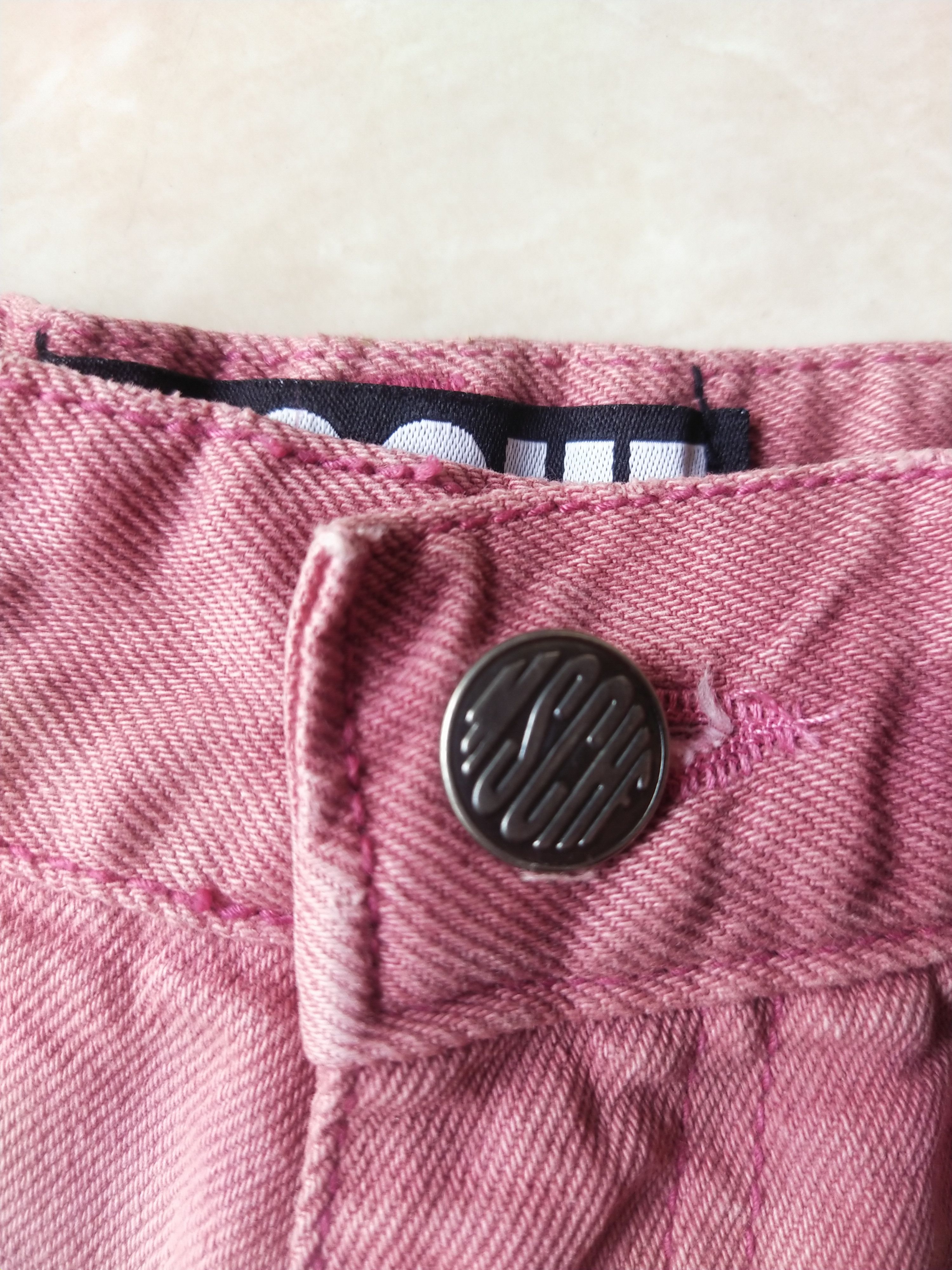 MSCHF MSCHF Pink Denim High-Waist Shorts Korea Size 27" / US 4 / IT 40 - 6 Thumbnail