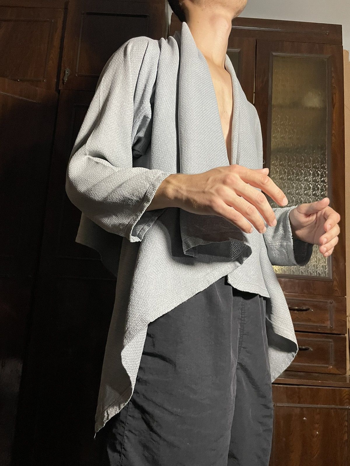 Issey Miyake Archive Issey Miyake Permanente Silk Poncho cape Jacket Size US M / EU 48-50 / 2 - 3 Thumbnail