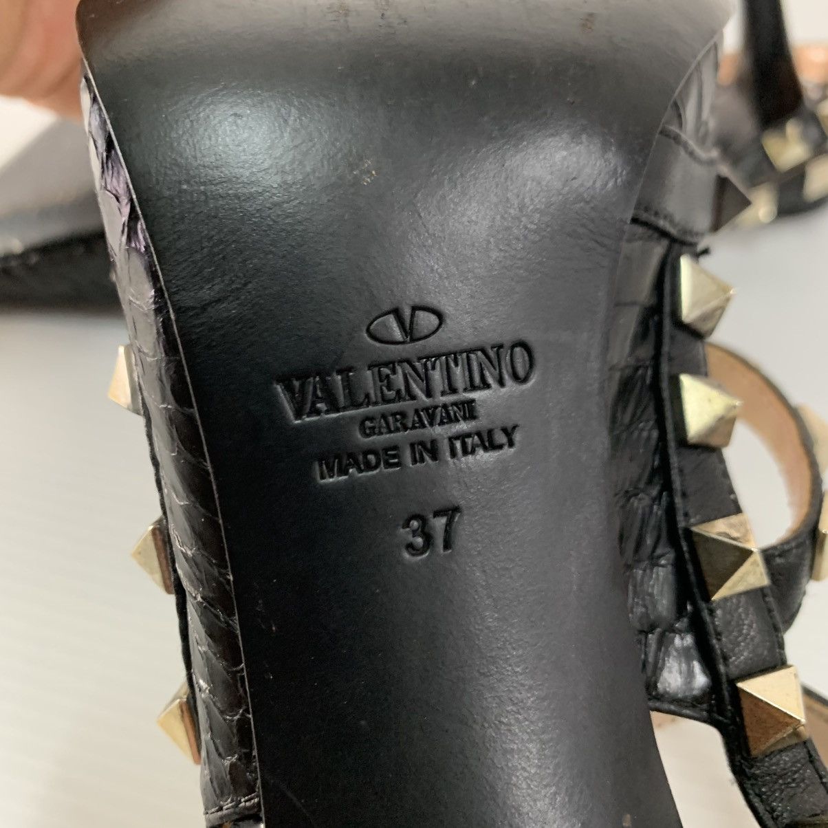 Valentino Valentino Garavani Spike Black Heels Size US 7 / IT 37 - 10 Thumbnail