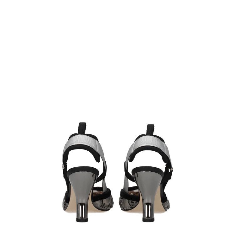 Fendi ob1o1e1124 Net Transparent Sandals in Grey & Black Size US 5 / IT 35 - 4 Thumbnail