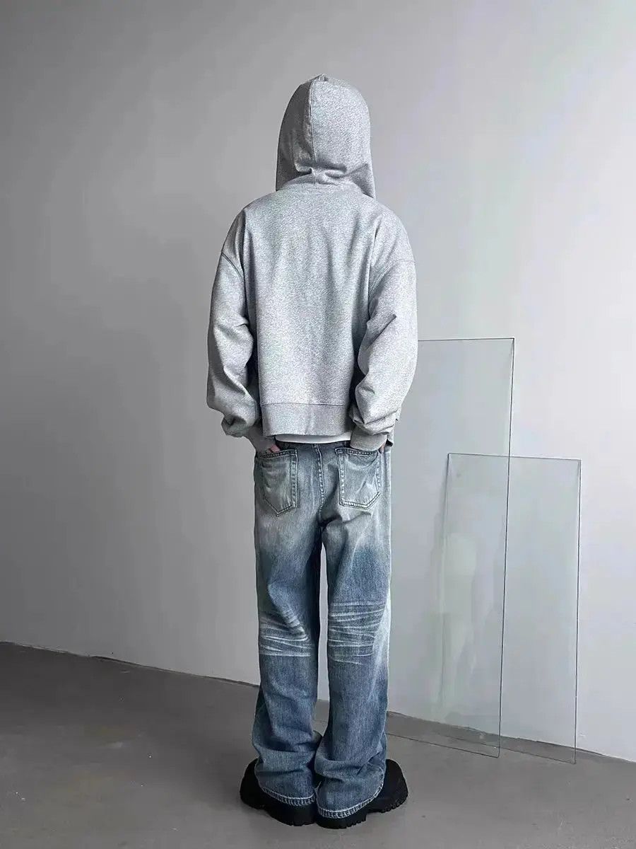 Japanese Brand Vintage Y2K washed light coloured baggy wide leg jeans Size US 32 / EU 48 - 3 Thumbnail