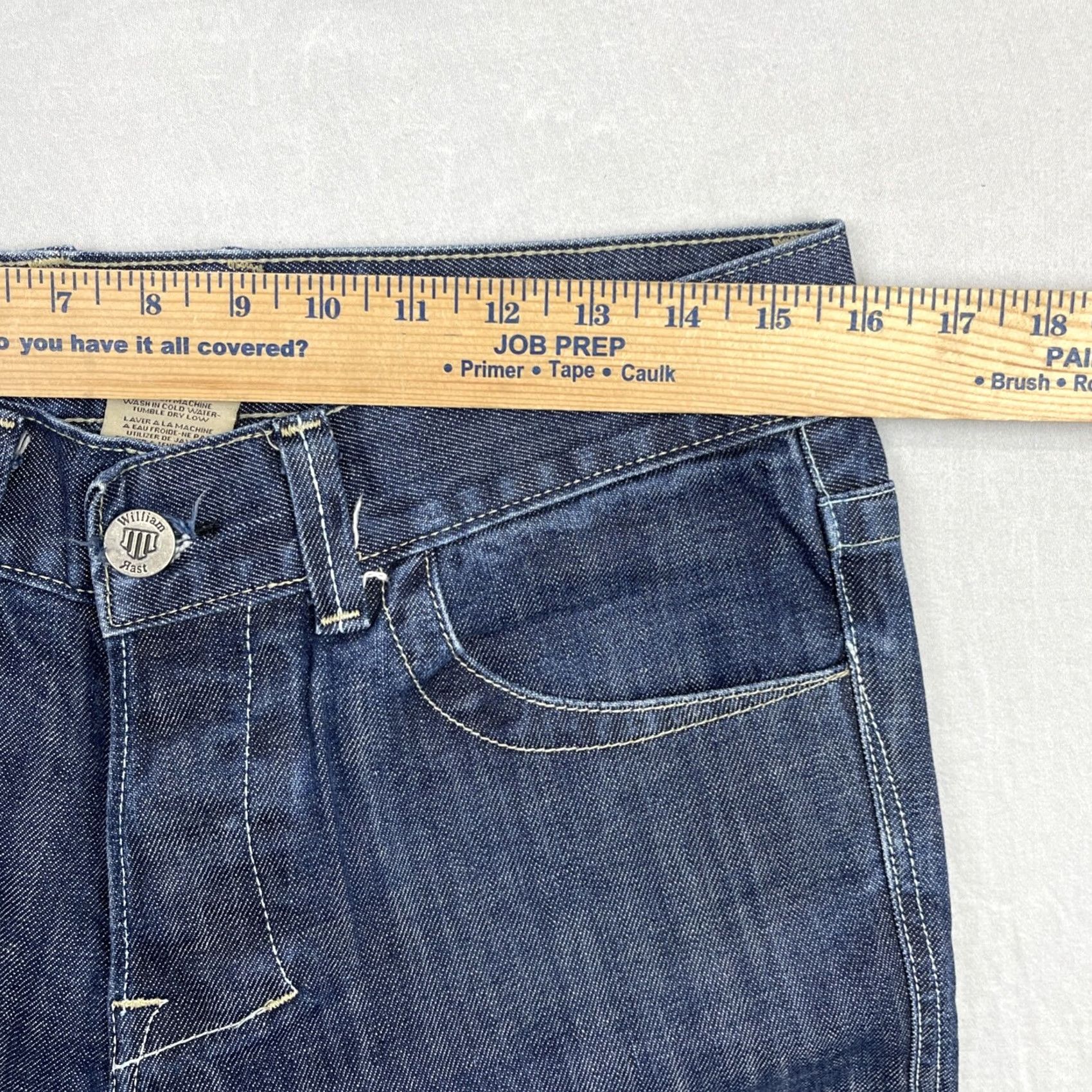 Denime William Rast Jeans Mens 32x31 Denim Pants Rob Straight Leg 5-Pocket USA Made Blue Cotton Blend Denim Shirt? Size US 32 / EU 48 - 6 Thumbnail