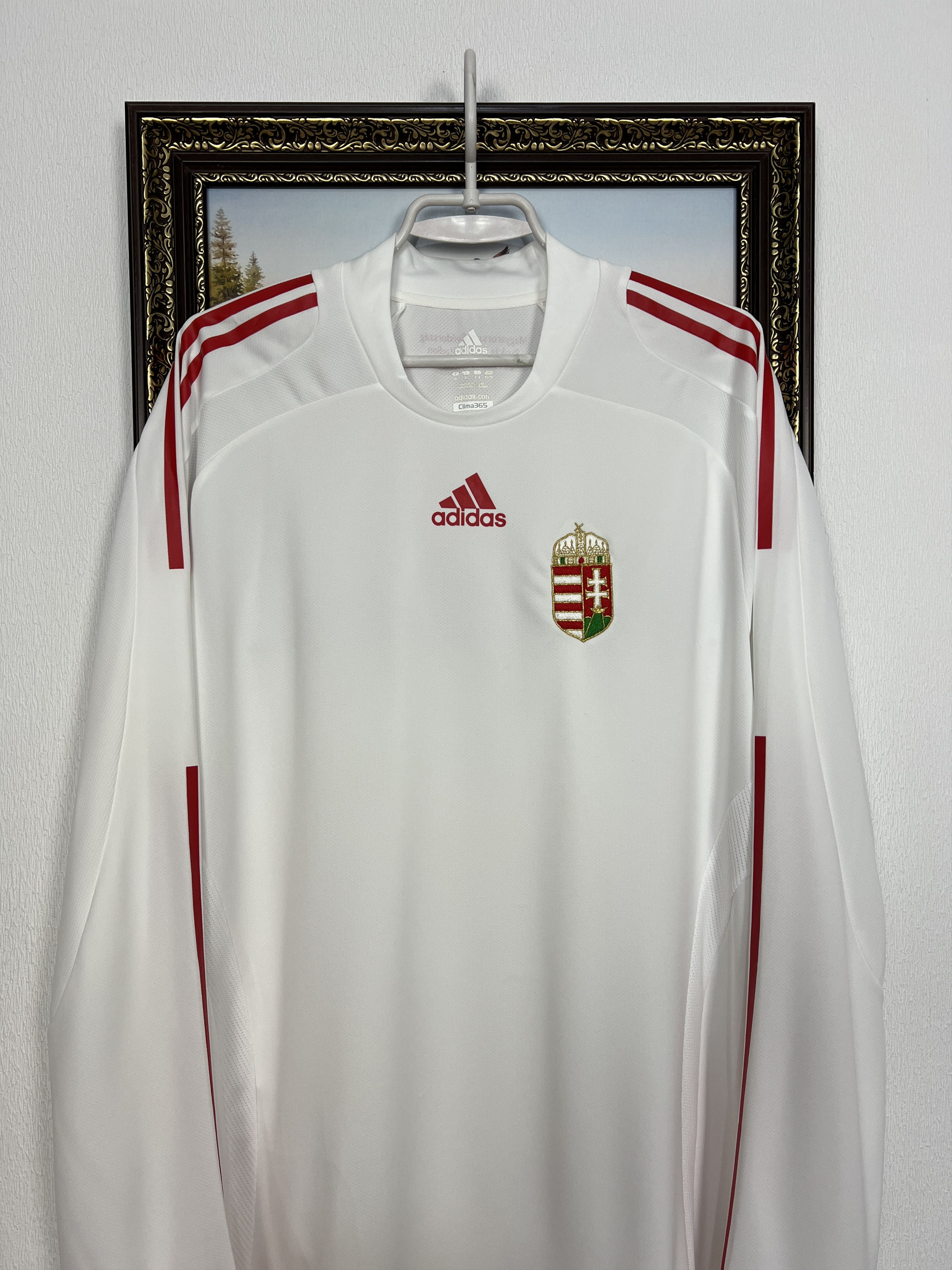 Adidas Hungary Away football shirt Soccer Long Sleeve Jersey Trikot Size US XL / EU 56 / 4 - 2 Thumbnail