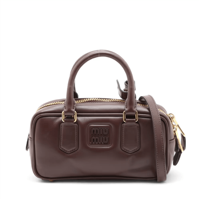 Miu Miu Arkady Leather Two-Way Handbag Size ONE SIZE - 1 Thumbnail