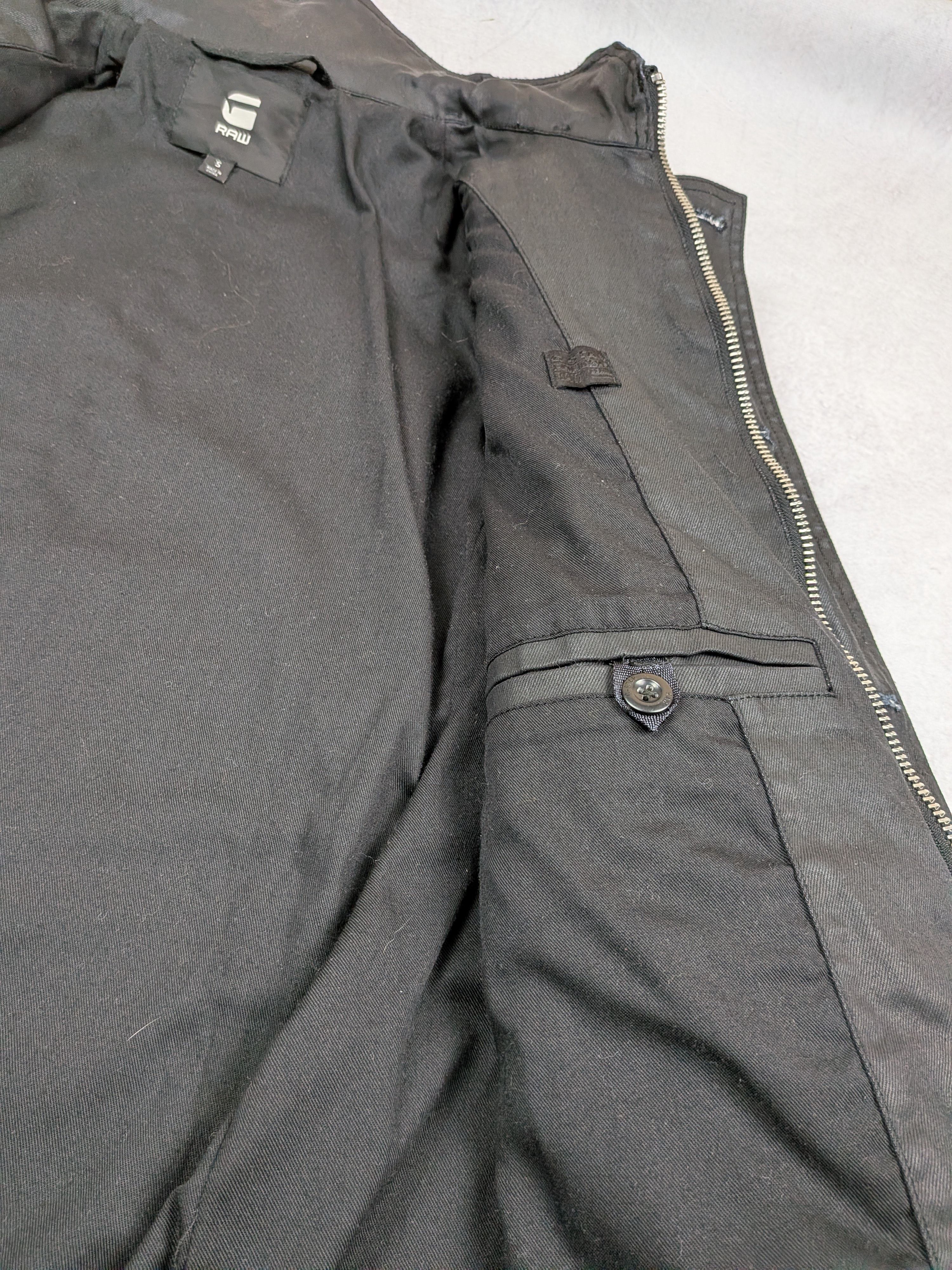 G-Star G-Star Raw Garber Coated Denim Trench Coat Black S M Size US S / EU 44-46 / 1 - 11 Thumbnail