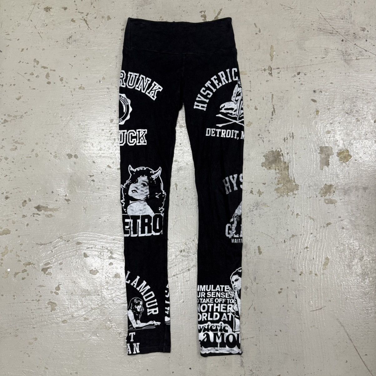 Hysteric Glamour RARE HYSTERIC GLAMOUR LEGGING PANTS BIG LOGO Size US 26 / EU 42 - 1 Thumbnail
