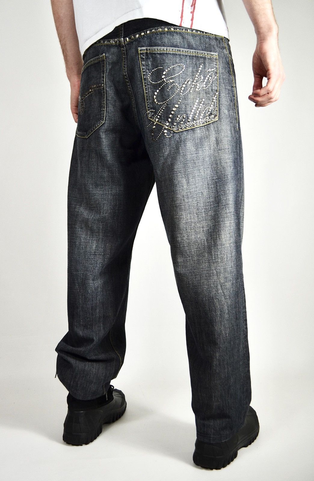Ecko Unltd. Y2k Ecko UNLTD Baggy Fit Metal Big Logo Denim Jeans Size US 34 / EU 50 - 4 Thumbnail