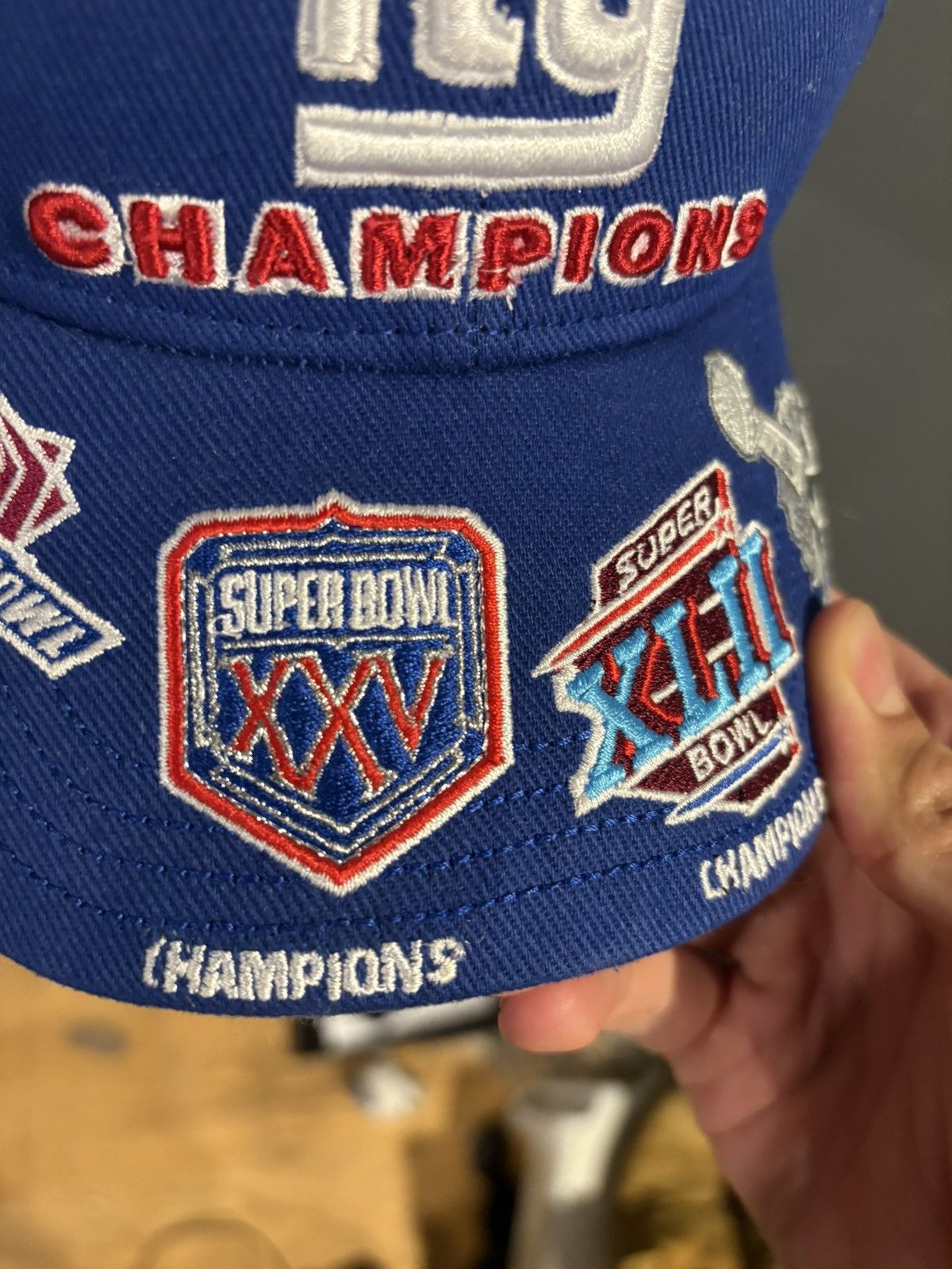 NFL New York Giants 4 Times Super Bowl Champions Hat Size ONE SIZE - 5 Thumbnail