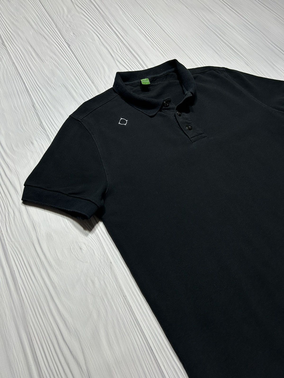 MA.STRUM × Massimo Osti Ma.Strum Logo Black Polo Size US L / EU 52-54 / 3 - 3 Thumbnail