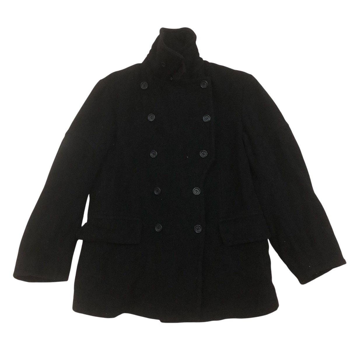 Dries Van Noten Wool Double Breast Peacoat Size XS / US 0-2 / IT 36-38 - 1 Thumbnail