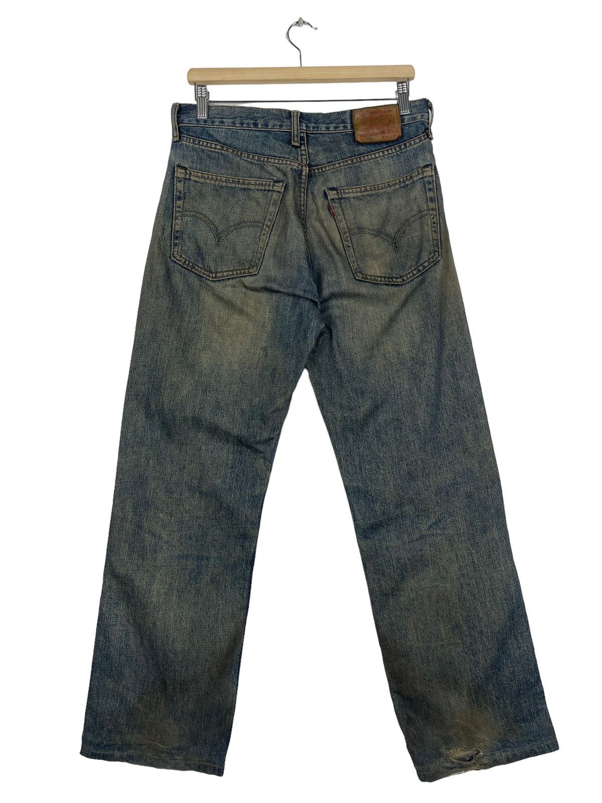 Levi's Vintage Levis 503 Selvedge Rusty Ripped Denim Jeans Size US 32 / EU 48 - 7 Thumbnail