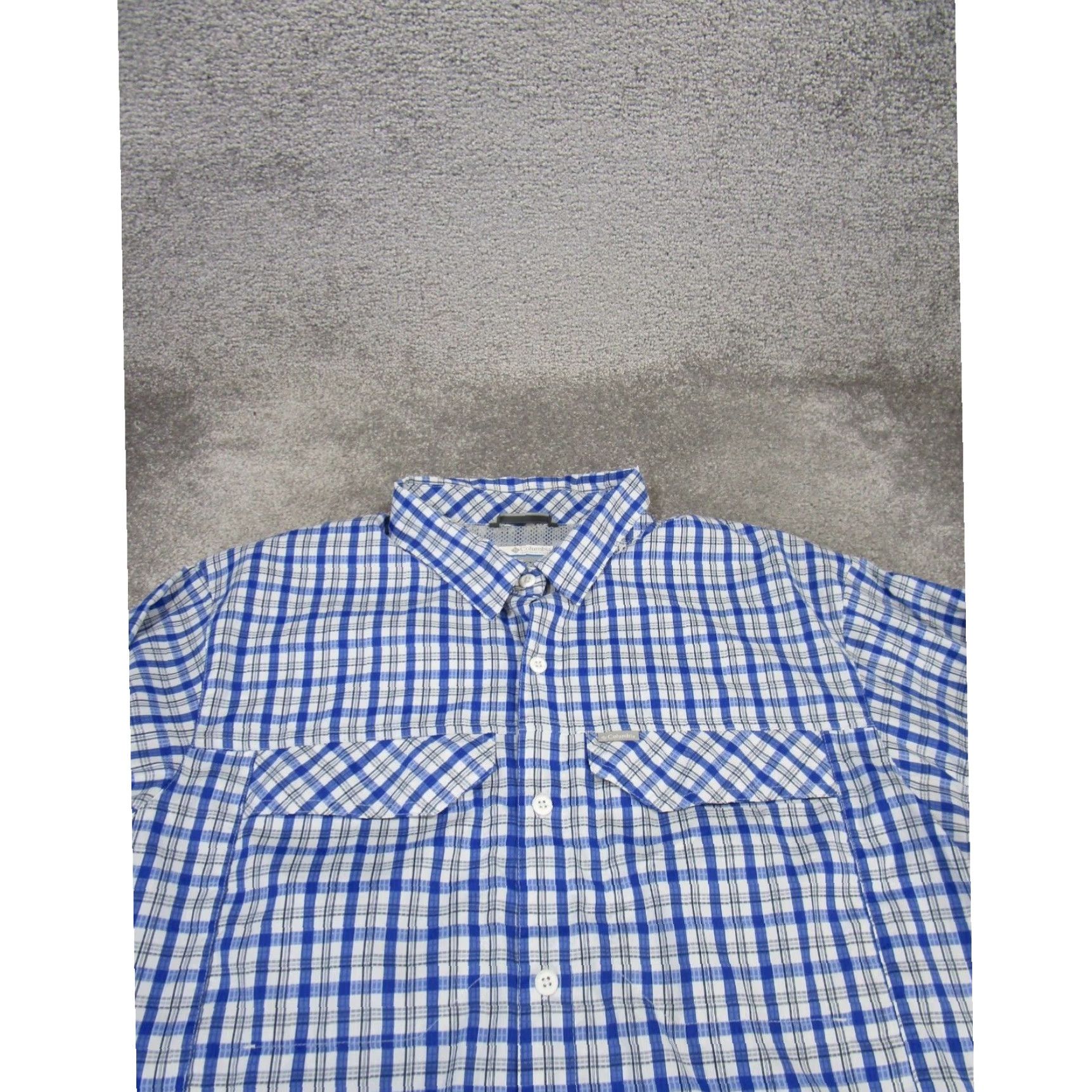 Vintage Columbia Mens Large White Plaid Omni Heat Hiking Shirt XL Extra Large Size US L / EU 52-54 / 3 - 2 Thumbnail