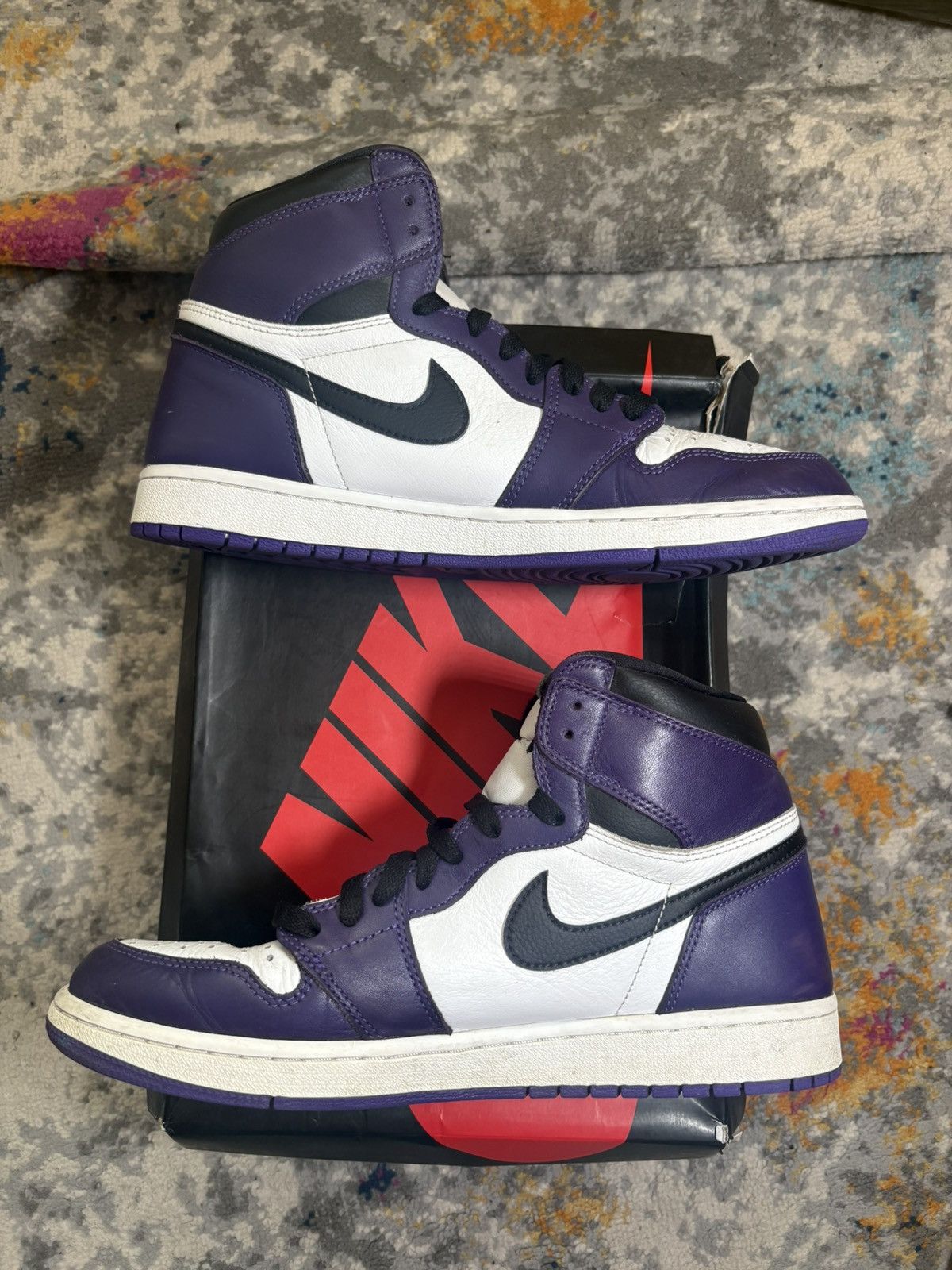 Jordan Brand Air Jordan Retro 1 Court Purple size 10.5 Size US 10.5 / EU 43-44 - 2 Thumbnail