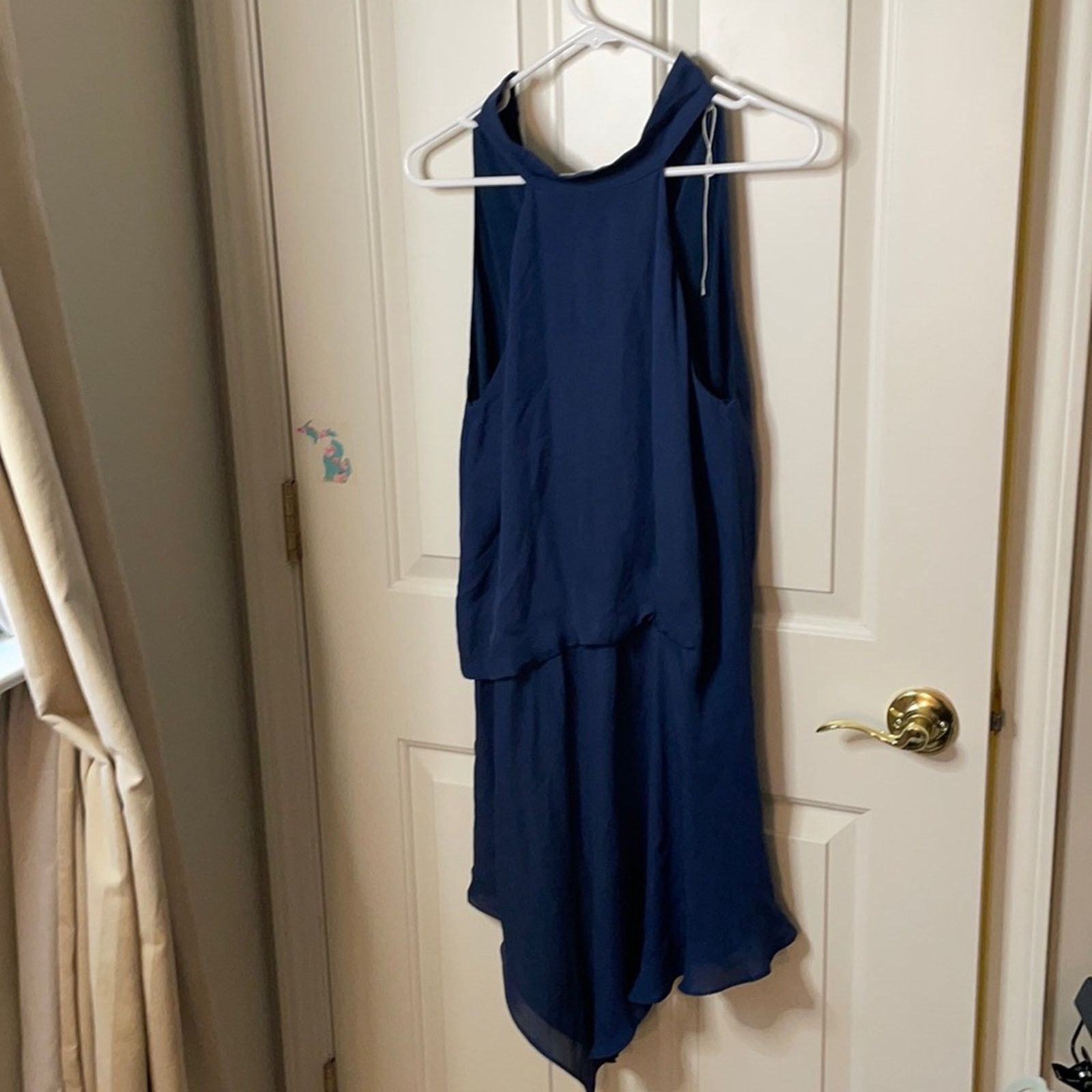 Haute Hippie Haute Hippie Katherine halter navy silk dress 2 Size XS / US 0-2 / IT 36-38 - 5 Thumbnail