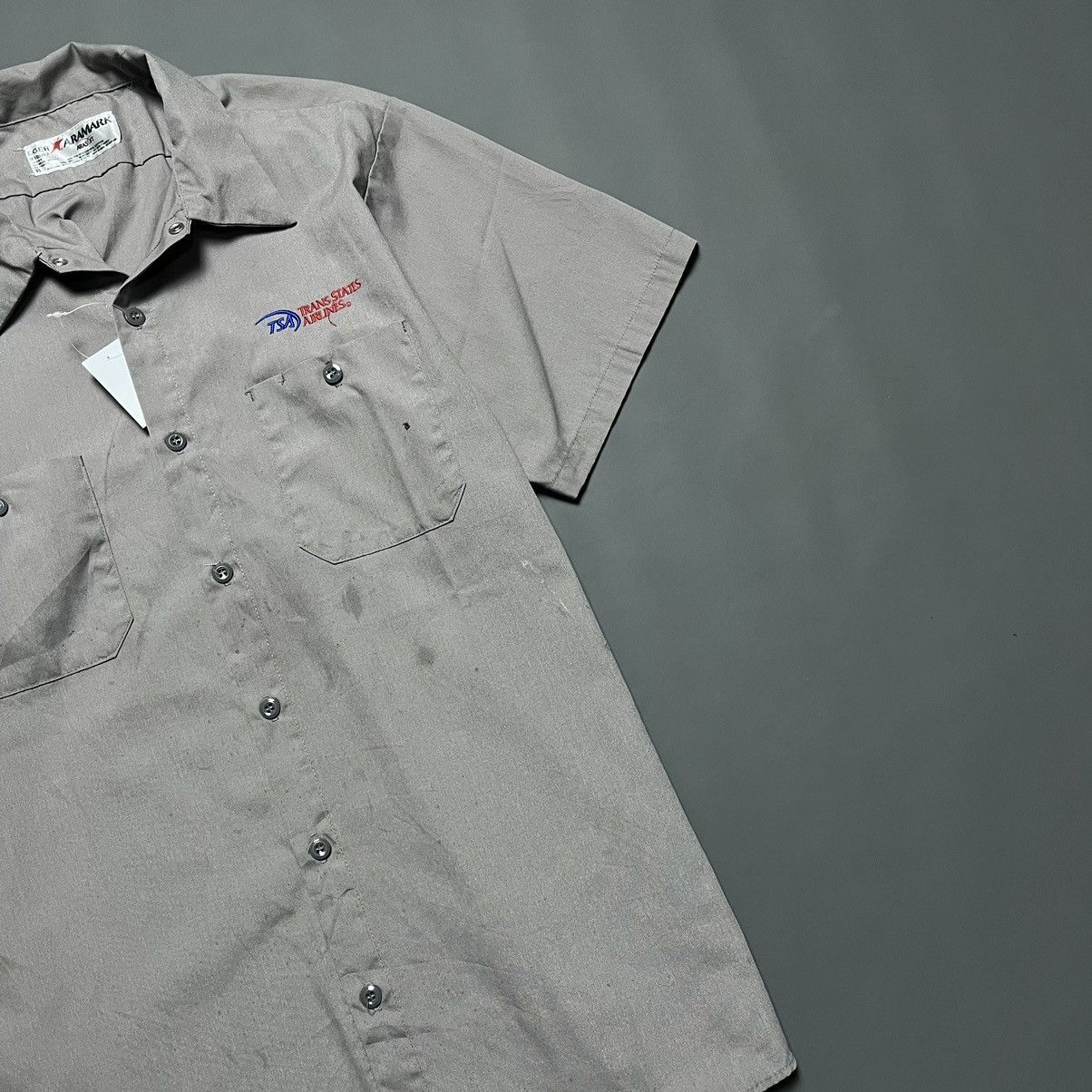 Vintage Vintage Work Short Aramark Trans States Airlines Size US L / EU 52-54 / 3 - 4 Thumbnail