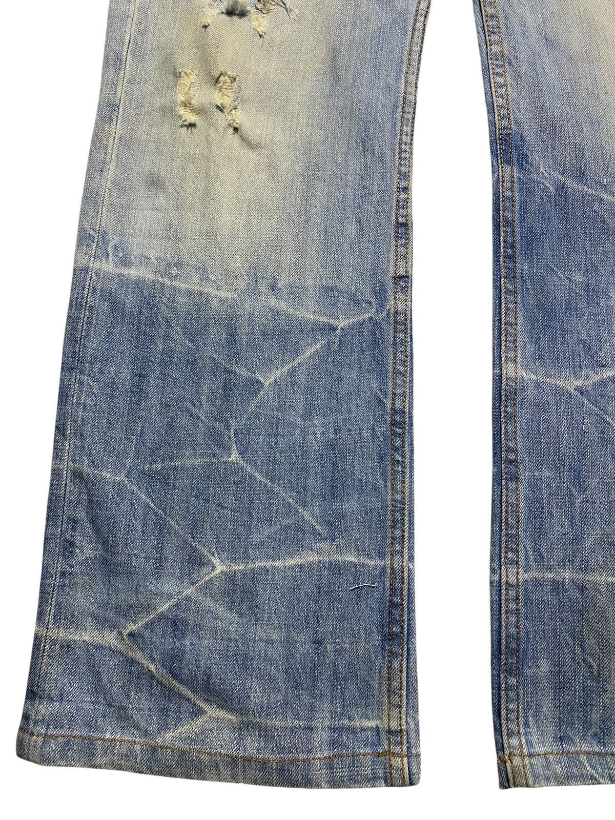 Japanese Brand Distressed Denim with Silver Cros Thunder Bootcut Jeans Size US 32 / EU 48 - 9 Thumbnail