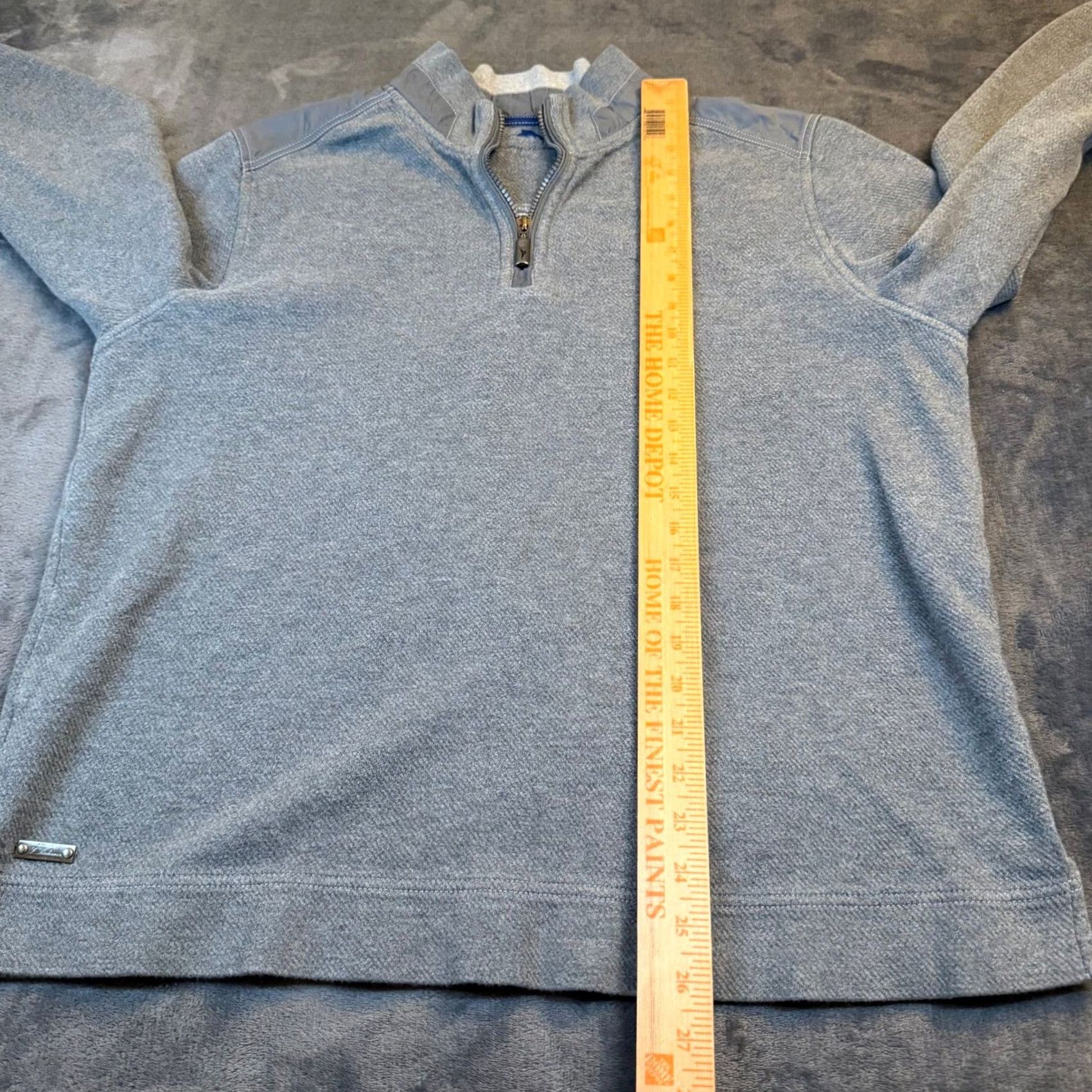 Tommy Bahama Tommy Bahama Quarter Zip Sweater Mens Medium Gray Cotton Pullover Size US M / EU 48-50 / 2 - 7 Thumbnail