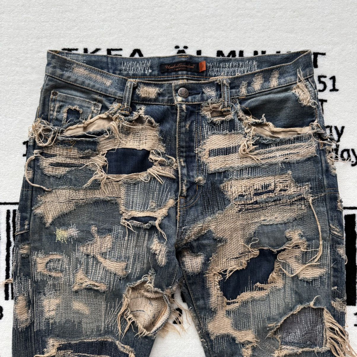 Undercover AW05 “Arts & Crafts” 85 Distressed Denim Size US 31 - 5 Thumbnail