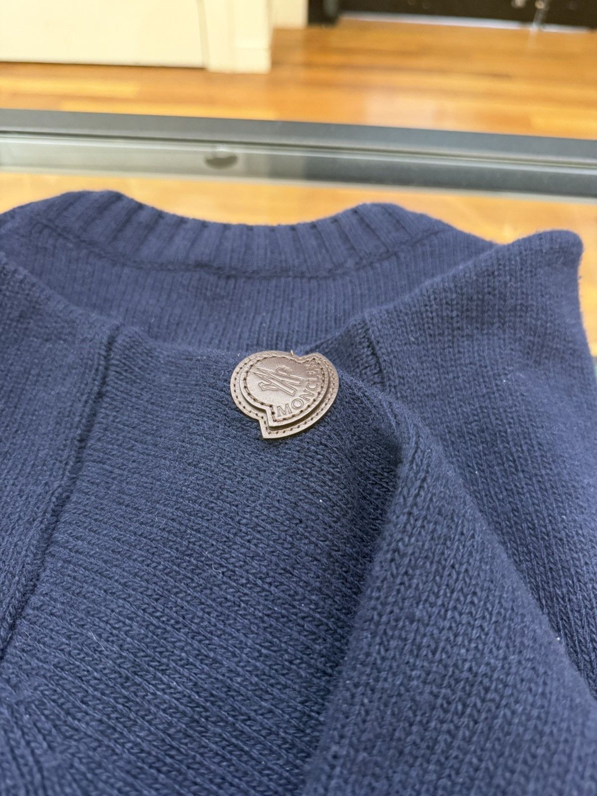 Moncler Moncler Gircollo Tricot Cashmere Sweater - Dark Blue Size US L / EU 52-54 / 3 - 5 Thumbnail