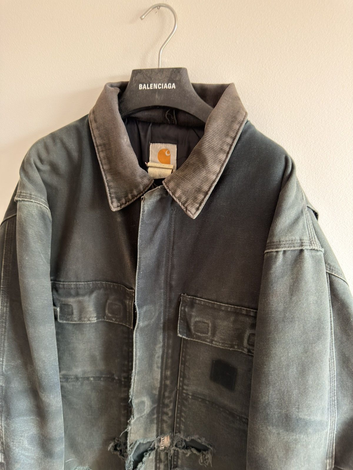 Carhartt CARHARTT VINTAGE 90s 00s Y2K DISTRESSED QUILTED JACKET FADED Size US XL / EU 56 / 4 - 3 Thumbnail