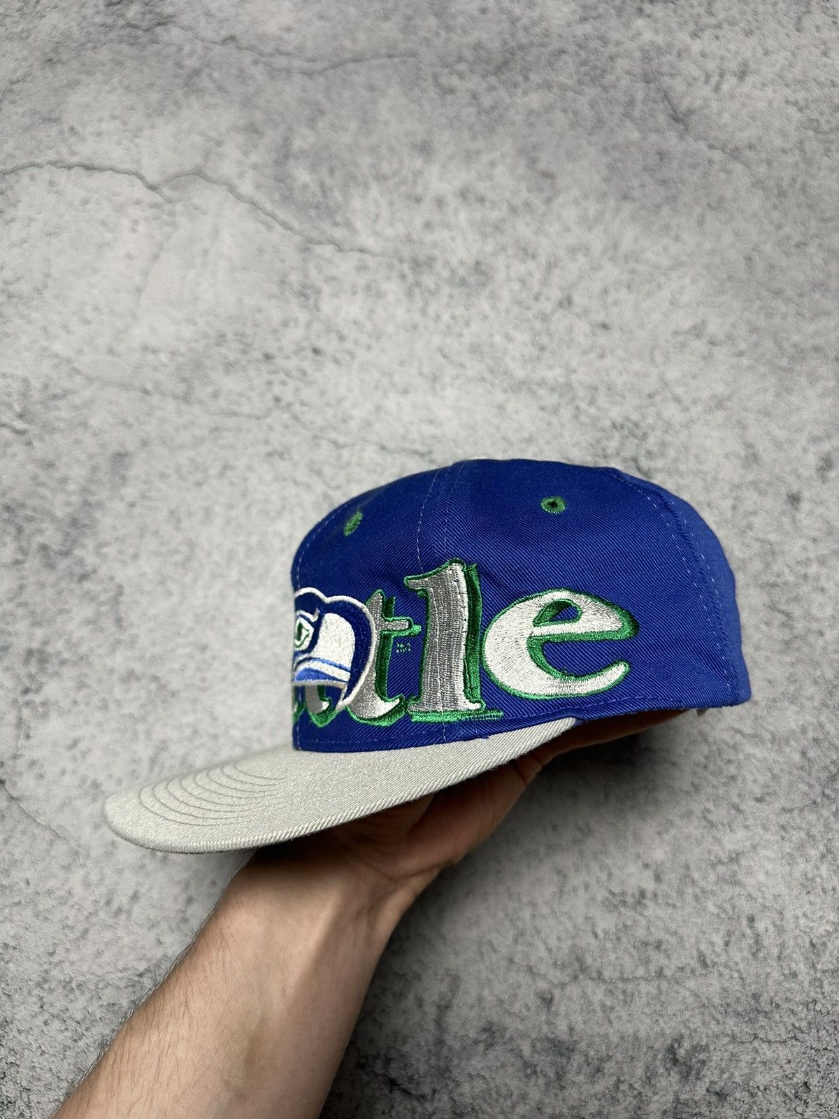 Logo 7 Vintage Seattle Seahawks NFL Logo 7 Cap Size ONE SIZE - 2 Thumbnail