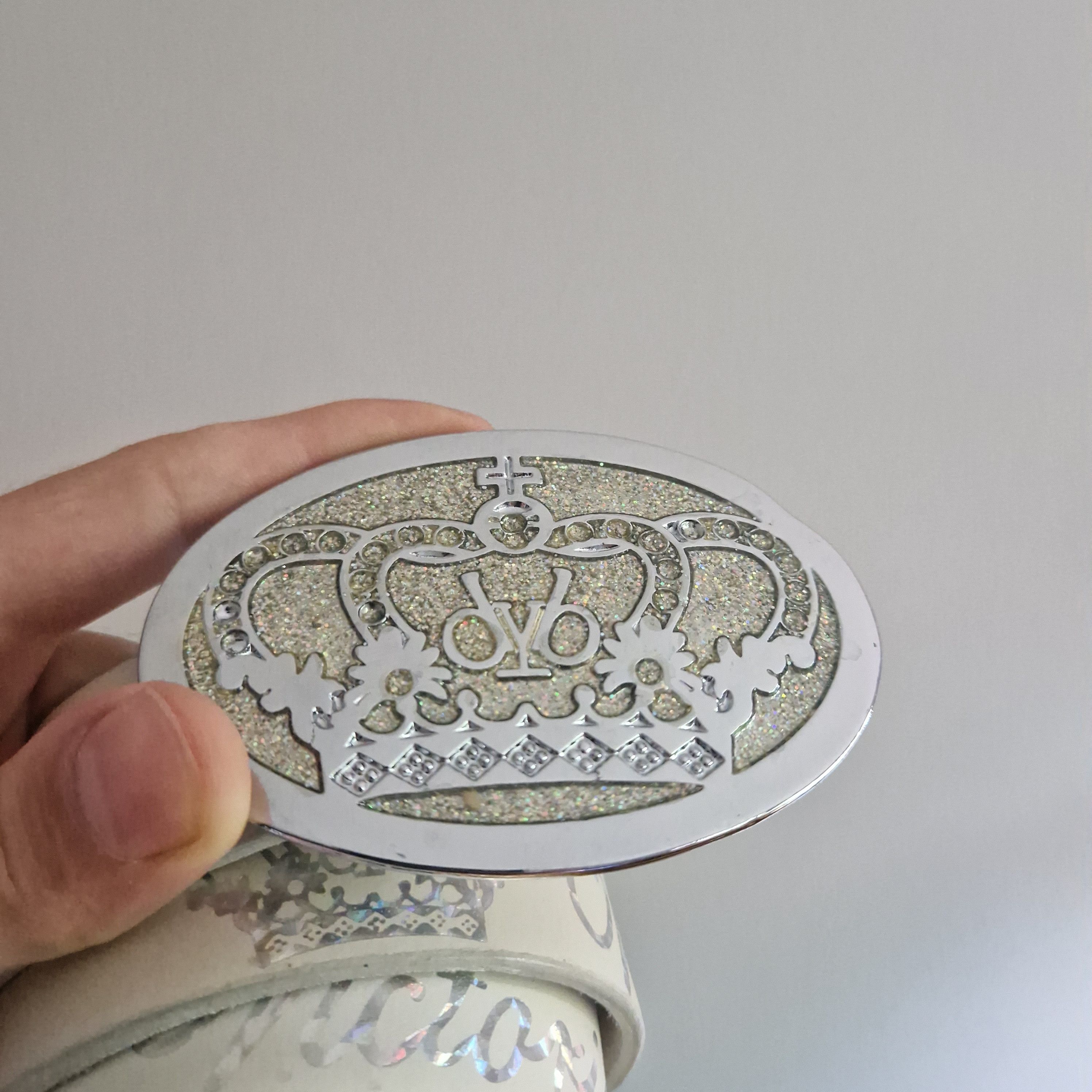 Victoria Beckham Victoria Beckham Belt Buckle with Crown & Initials Size ONE SIZE - 3 Thumbnail