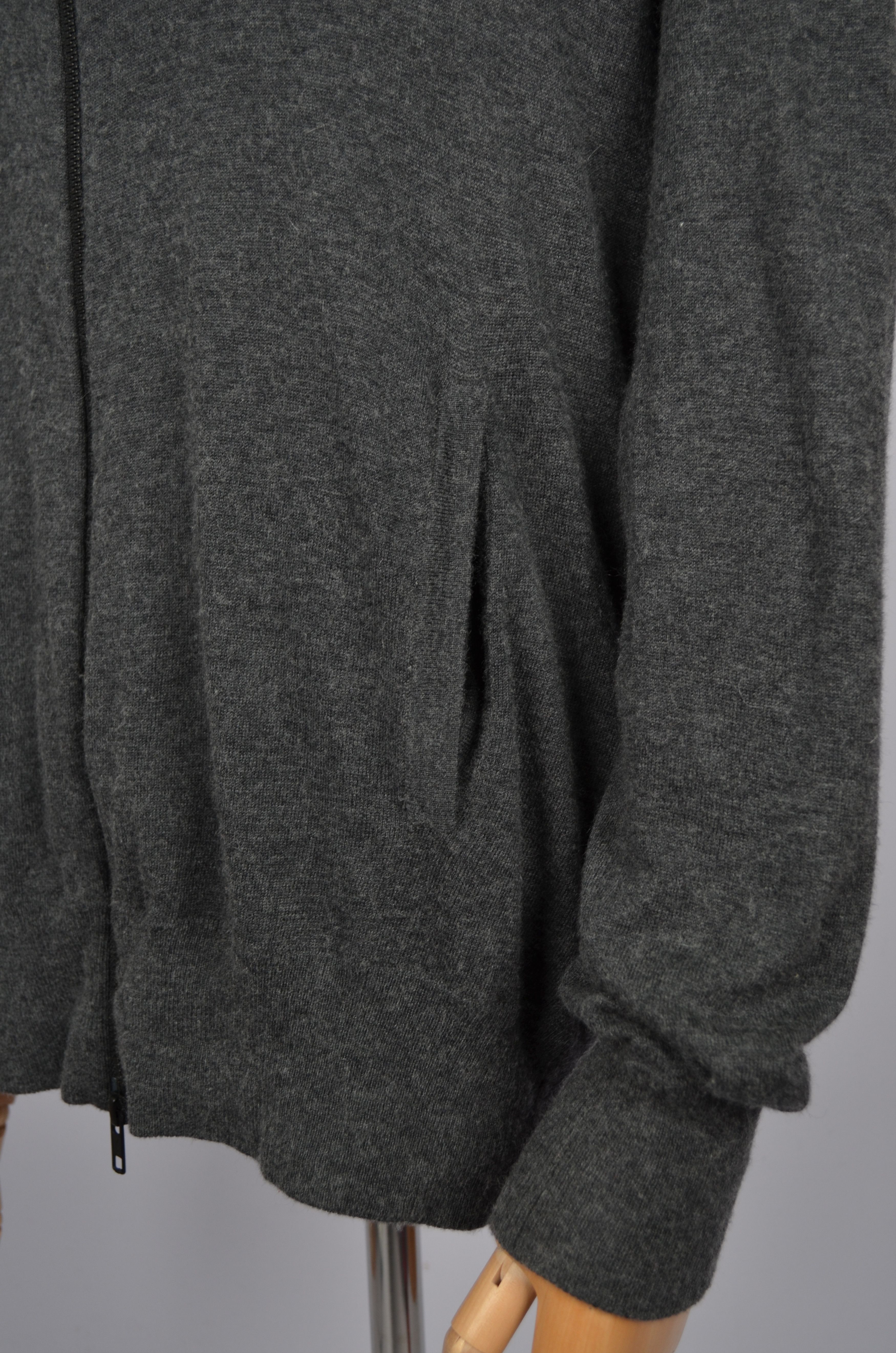 Allsaints × Designer All Saints Classic Trait ZipUp Viscose Nylon Cardigan Jumper Size US M / EU 48-50 / 2 - 9 Thumbnail