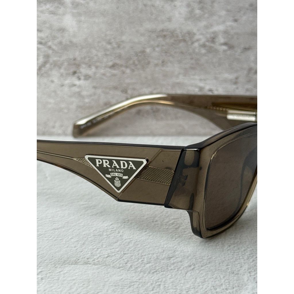 Prada NEW Prada PR10ZS Transparent Brown Sunglasses Unisex $563 Size ONE SIZE - 6 Thumbnail