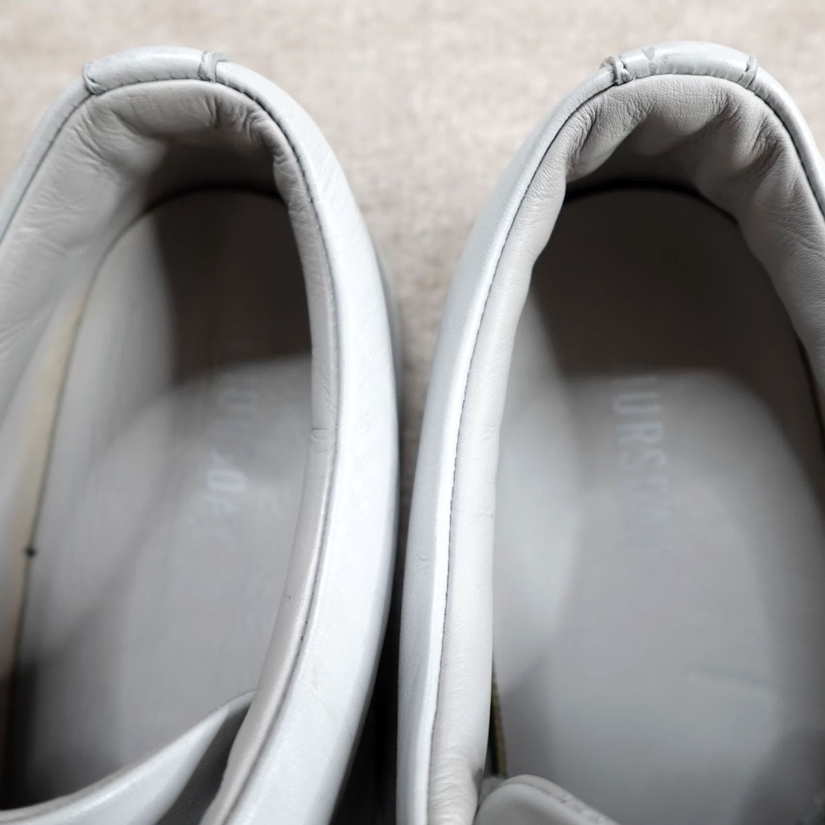 Vintage Thursday Everyday Sneaker Mens 11.5 Gray Solid Leather Size US 12 / EU 45 - 6 Thumbnail