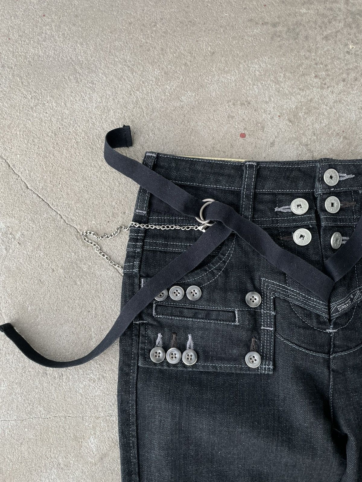 Marithe + Francois Girbaud MARITHE FRANCOIS GIRBAUD M+FG Y2K BONDAGE SKINNY JEANS Size US 28 / EU 44 - 4 Thumbnail