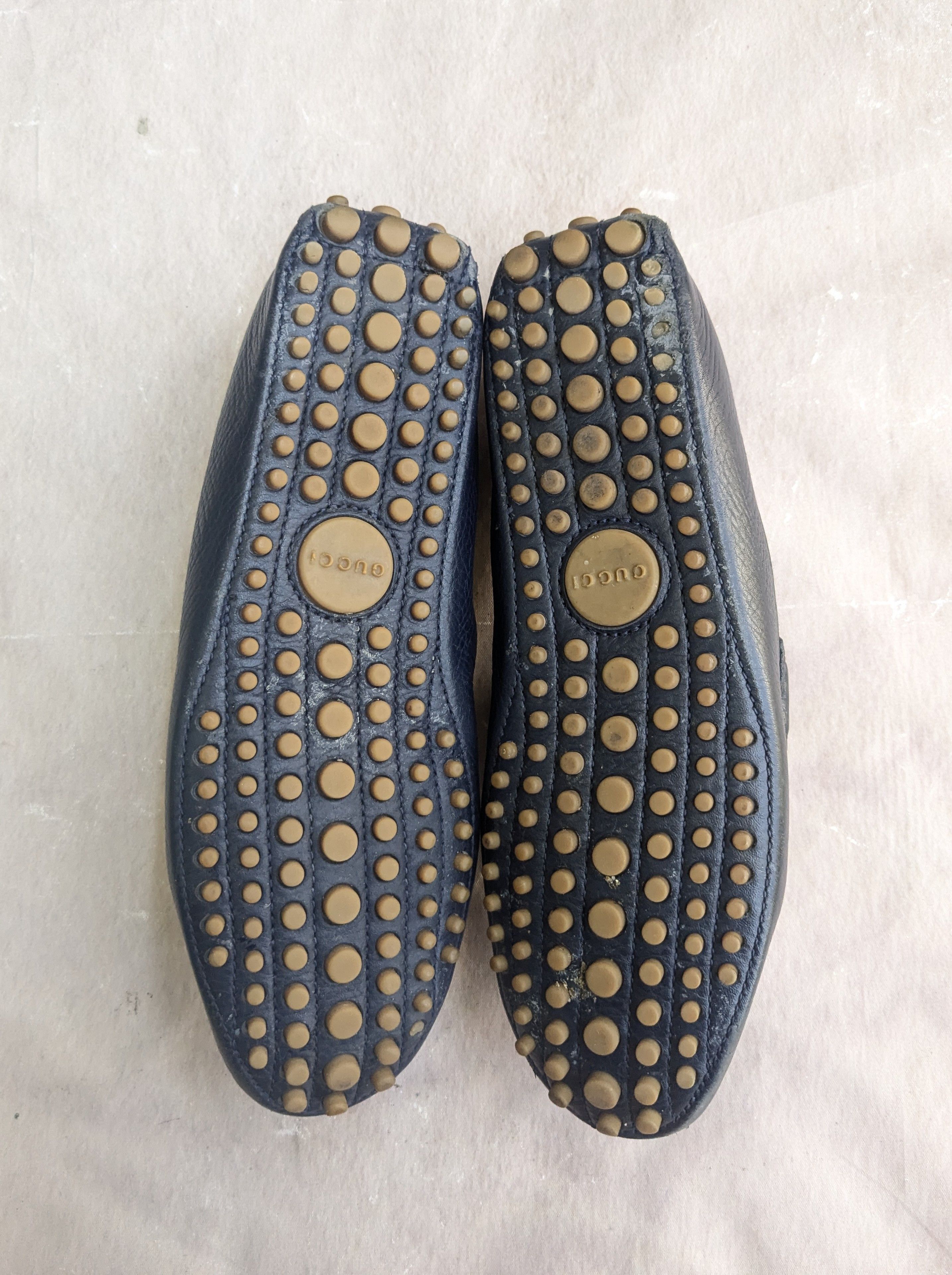 Gucci × Tom Ford Gucci Horsebit Driving Loafers Navy Blue Leather 7 Snaffle Size US 7 / EU 40 - 13 Thumbnail