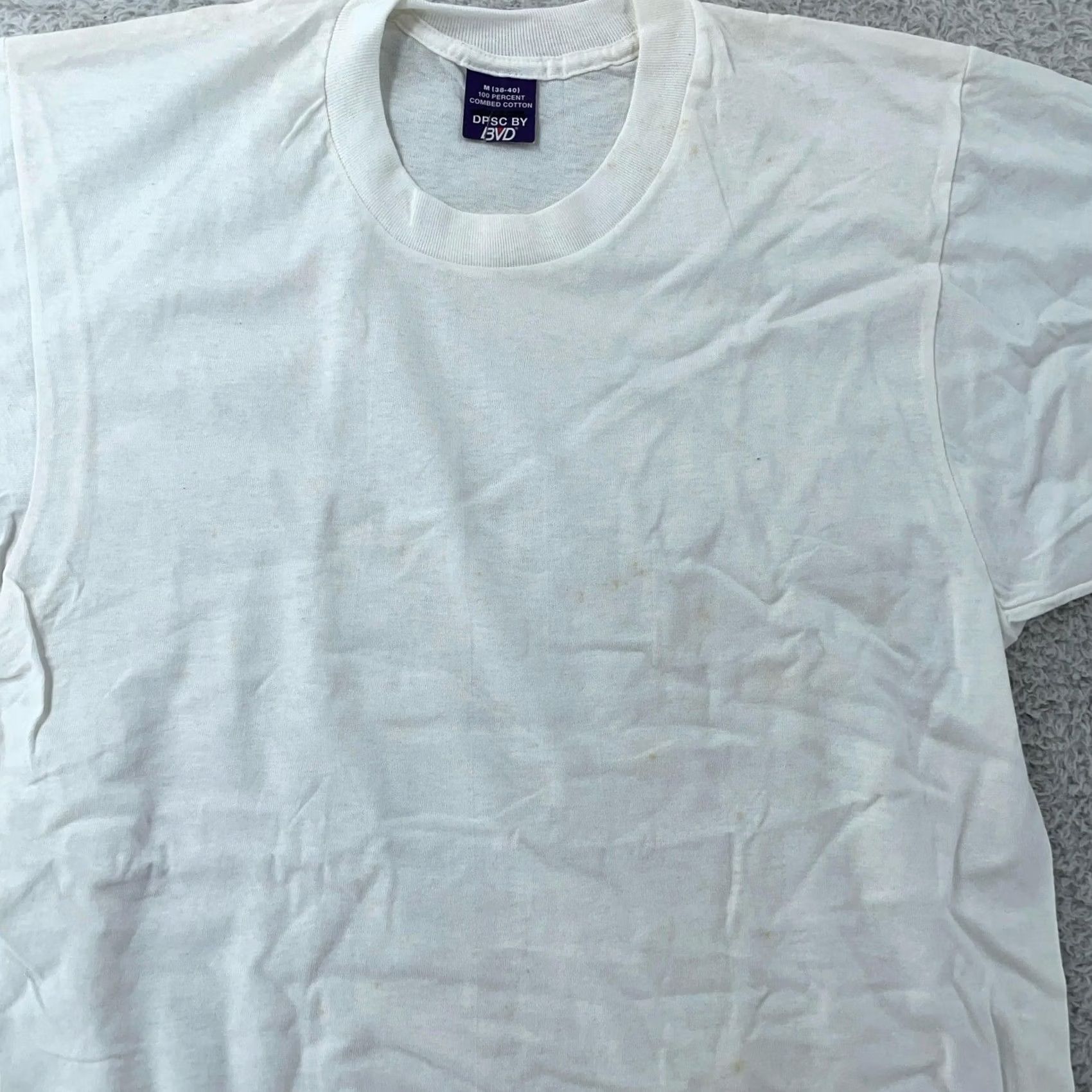 Vintage VINTAGE B.V.D Shirt Mens XS White Cotton Crewneck Short Sleeve Tee Size US XS / EU 42 / 0 - 2 Thumbnail
