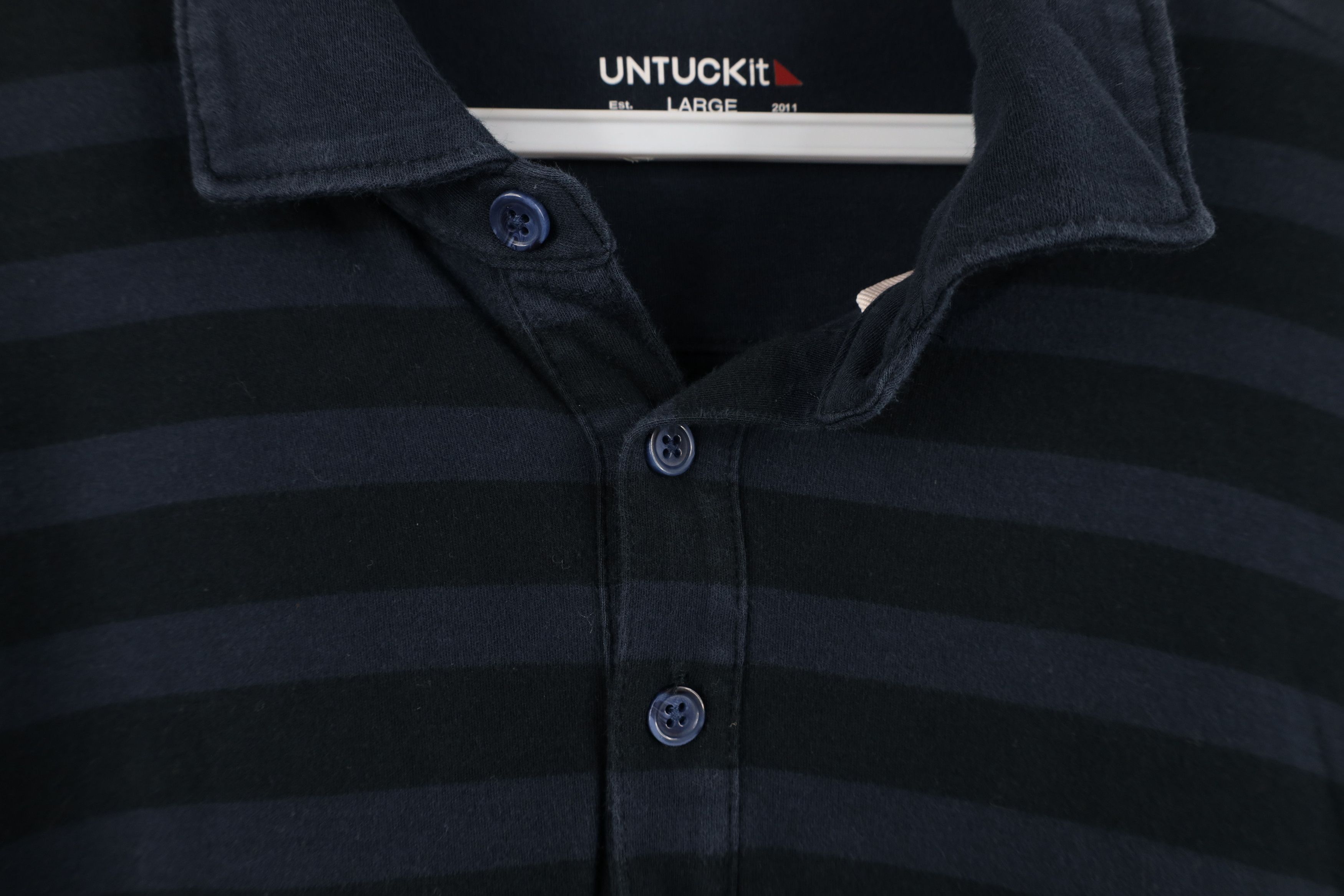 UNTUCKit Untuckit Color Block Long Sleeve Rugby Polo Shirt Blue Size US L / EU 52-54 / 3 - 4 Thumbnail