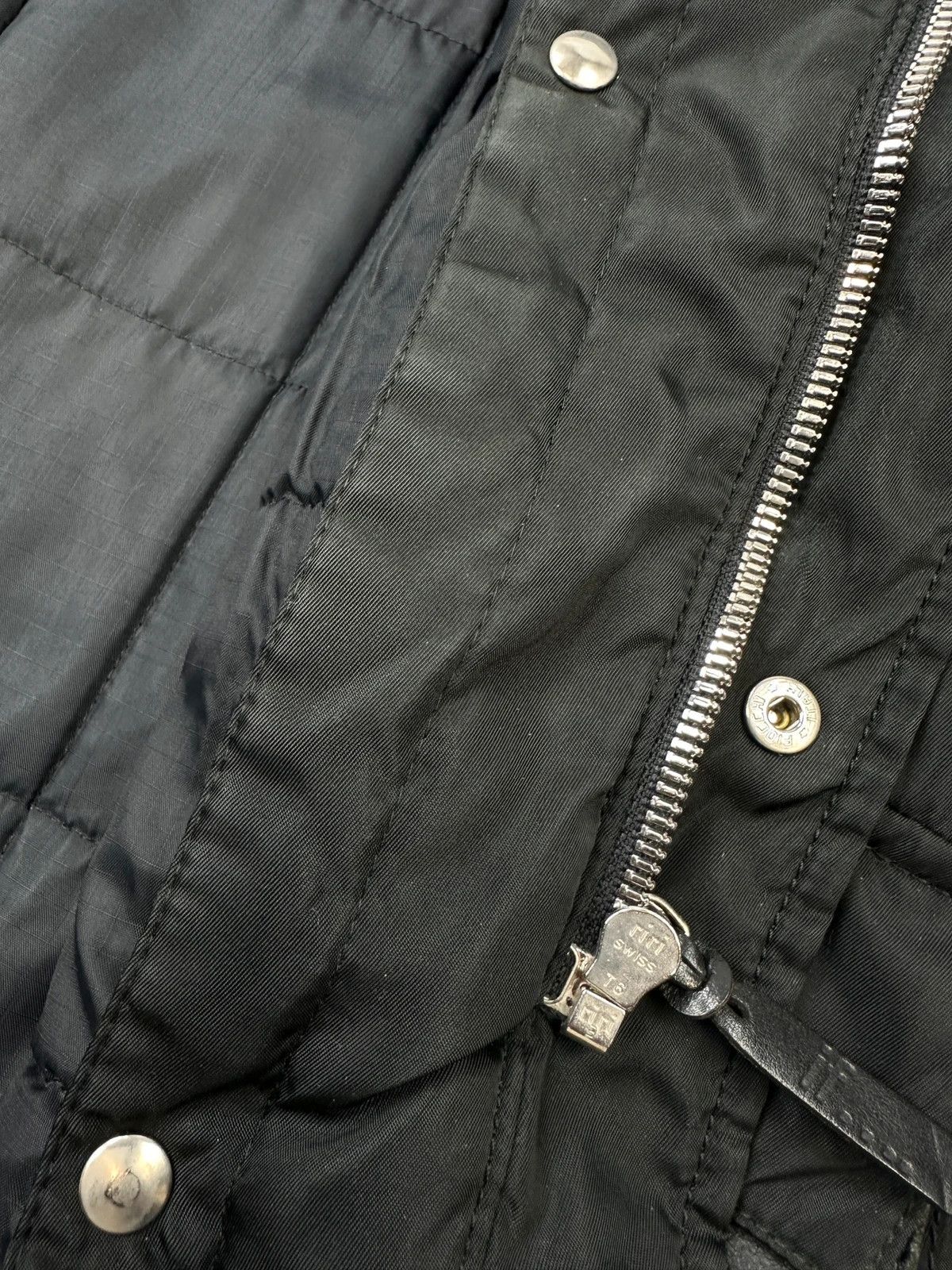 Prada Prada Milano FW97 Black Nylon & Leather Parka Long Coat Size US L / EU 52-54 / 3 - 17 Thumbnail