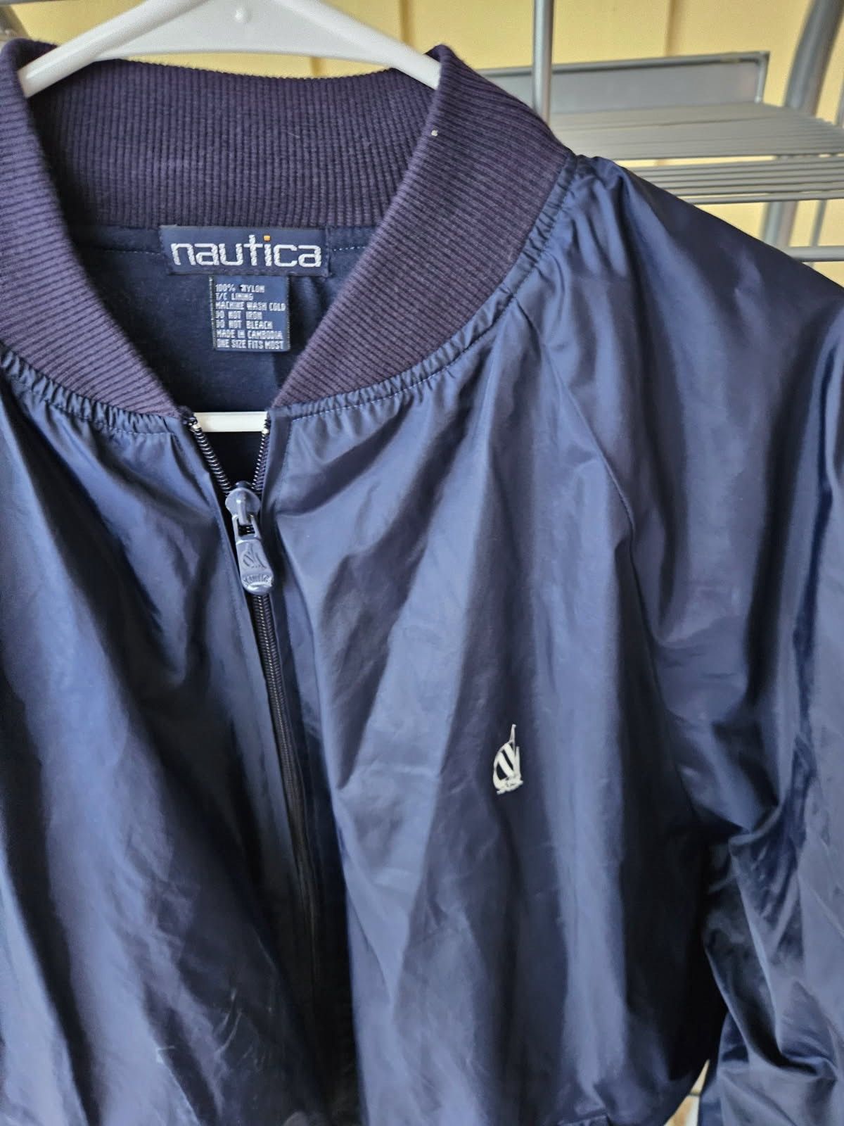 Nautica Nautica Vintage Collared Zip-Up Windbreaker Size US L / EU 52-54 / 3 - 3 Thumbnail