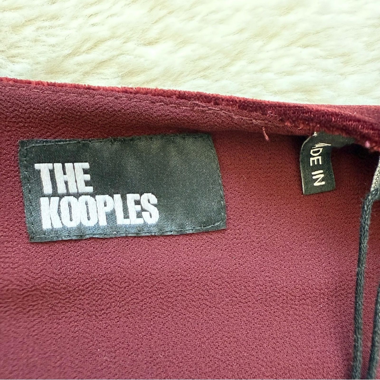 The Kooples NWT!!! The Kooples women velvet dress 1 or M Retail 325$ Size M / US 6-8 / IT 42-44 - 8 Thumbnail