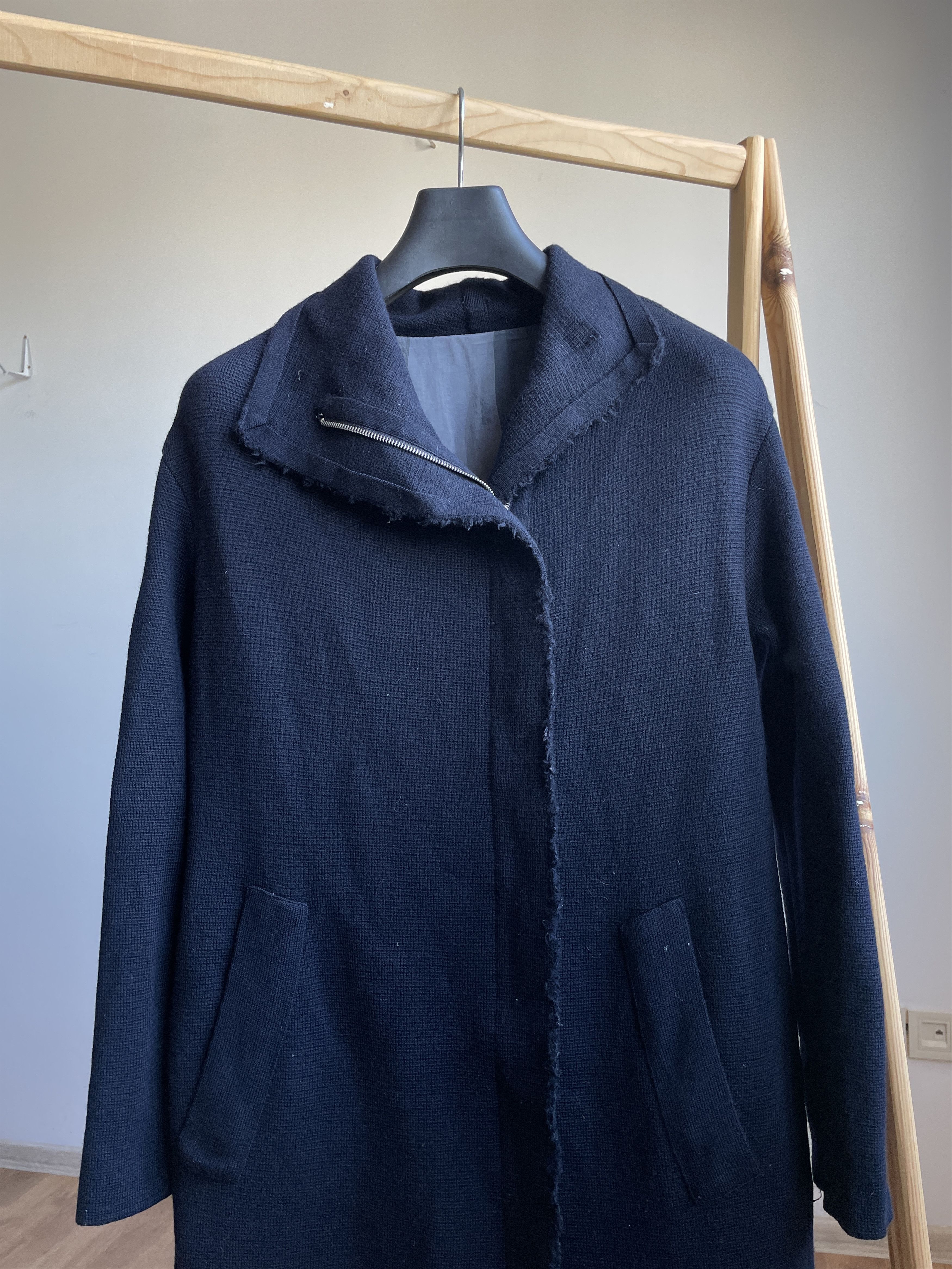Other Artisanal Avant Garde Raw Edges Womens Coat Size M / US 6-8 / IT 42-44 - 3 Thumbnail