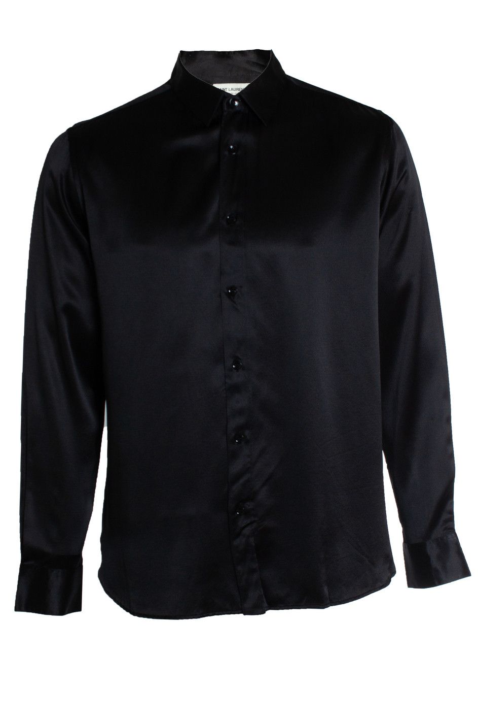 Saint Laurent Paris Saint Laurent, Black silk shirt 2016 Size US XL / EU 56 / 4 - 5 Thumbnail