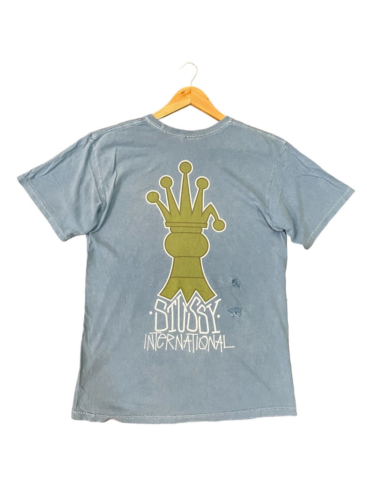 Stussy Stussy Crown Distressed Shirt Size US M / EU 48-50 / 2 - 2 Thumbnail