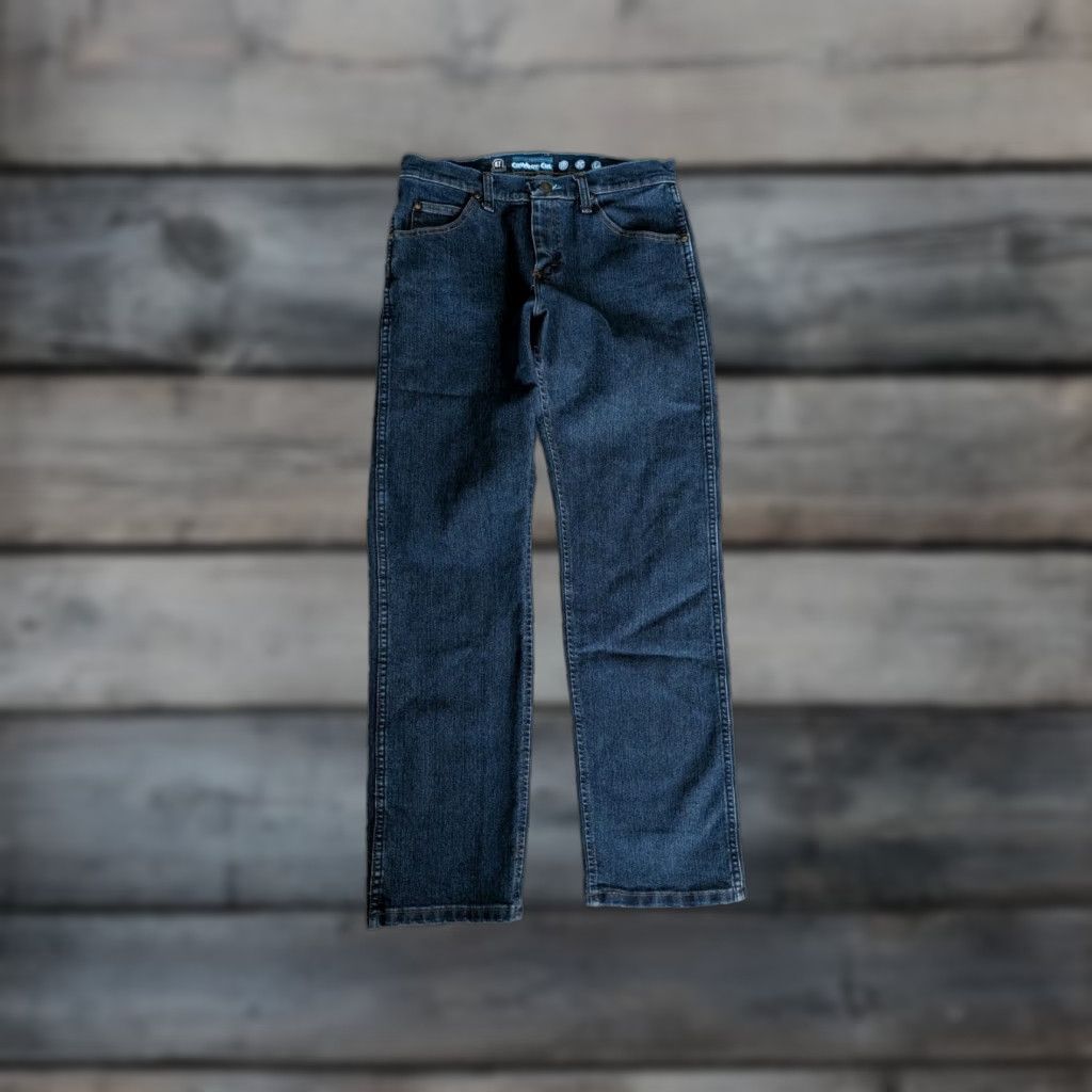 Wrangler Wrangler Jeans Cowboy Cut 47MAVMR 30x32 Western Denim Mens Classic Bootcut Blue Cotton Blend NICARAGUAN EUC Size US 30 / EU 46 - 1 Thumbnail