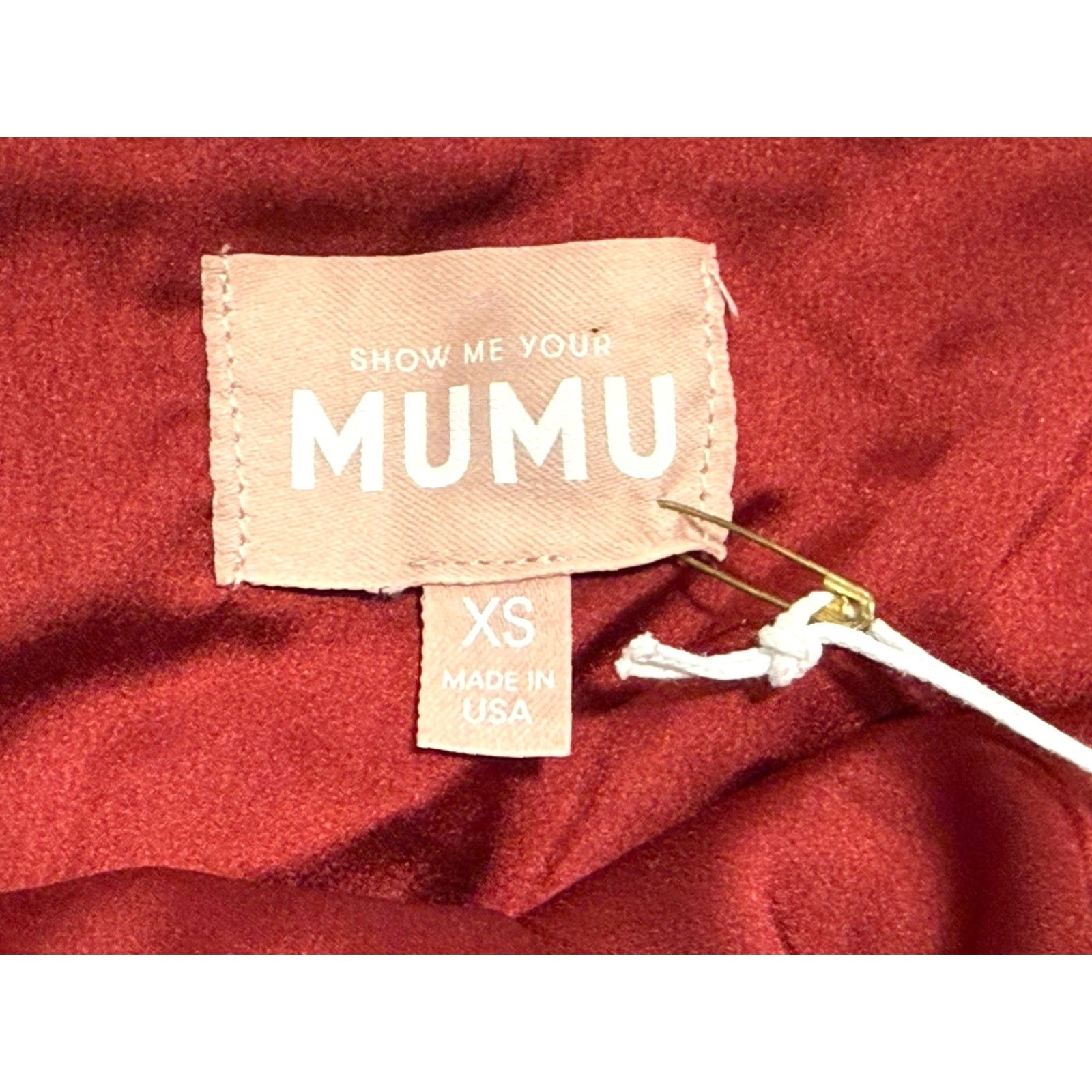 Show Me Your MuMu Show Me Your Mumu Cropped Blouse Sleeveless XS Red Halter Spaghetti Strap Boho / Bohemian Party Shirt Womens Size XS / US 0-2 / IT 36-38 - 4 Thumbnail