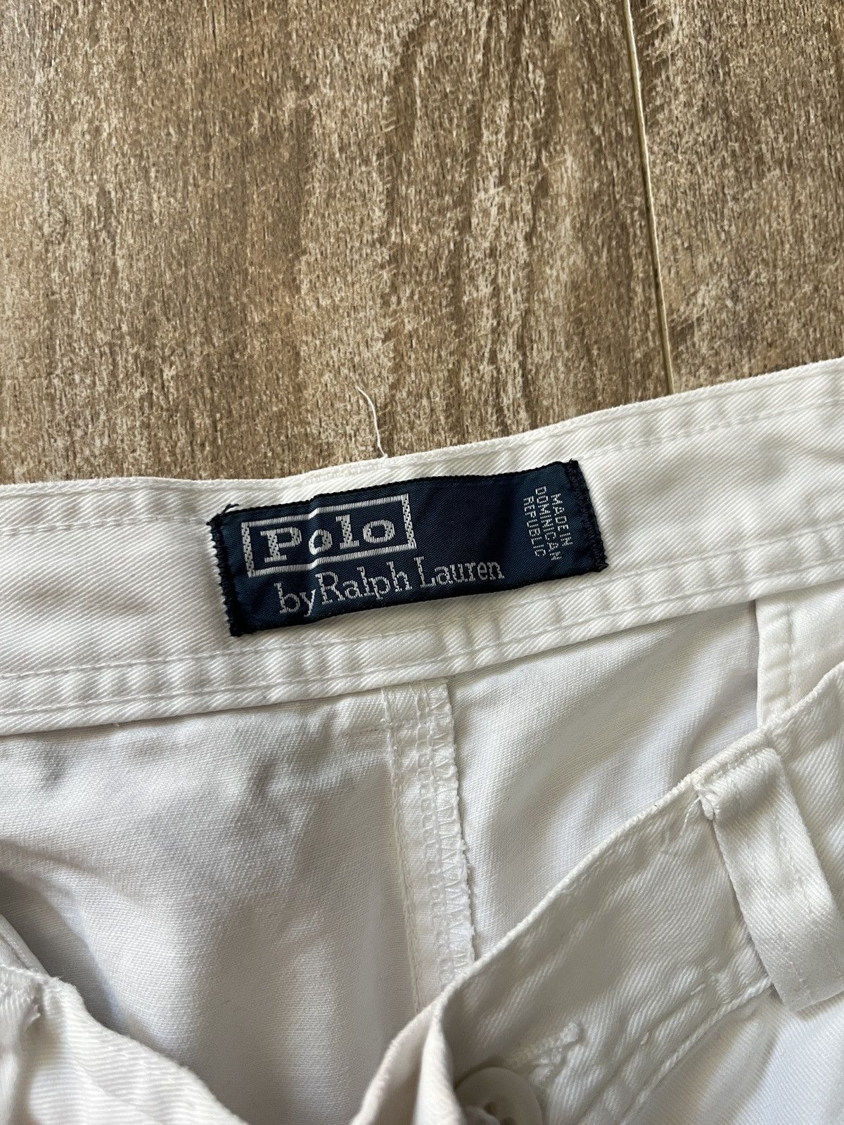 Vintage Vintage Polo Ralph Lauren Cargo Denim Shorts Size US 38 / EU 54 - 10 Thumbnail
